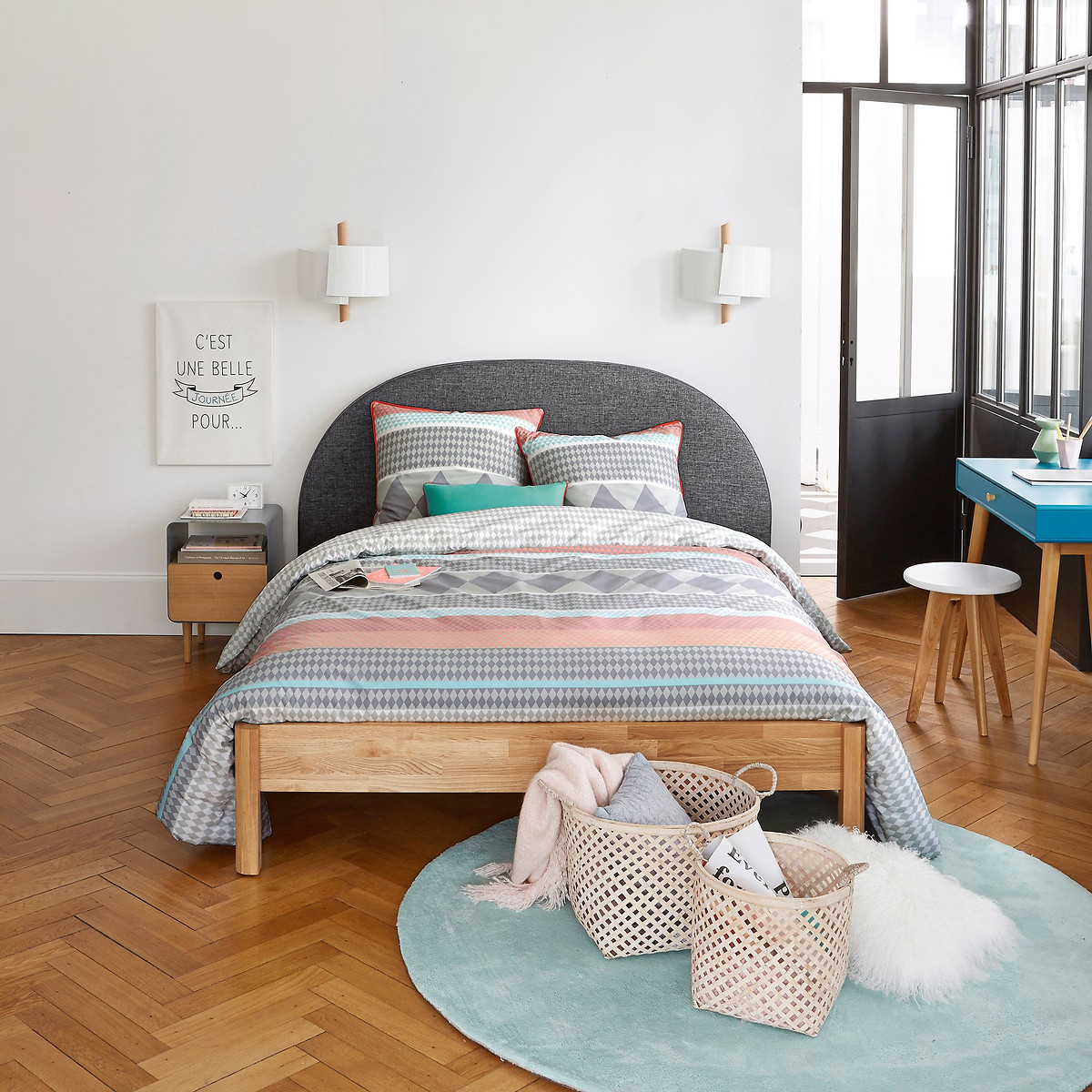 Tête de lit, Papilla gris foncé, LA REDOUTE INTERIEURS