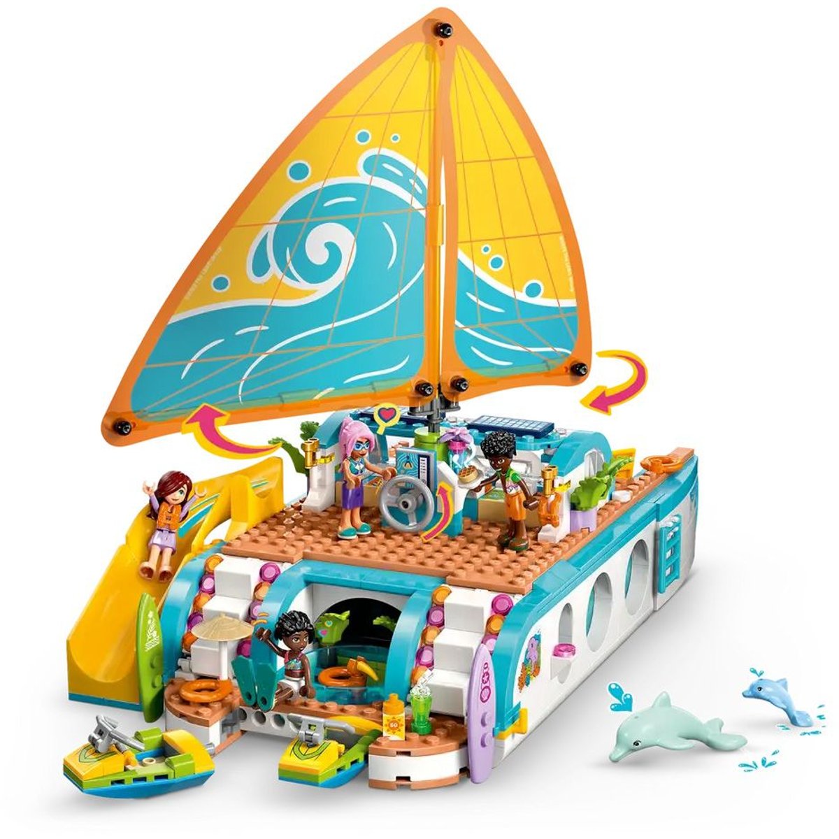 LEGO Friends - L'aventure en bateau 42664 pour enfants de 8 ans et plus couleur unique, LEGO