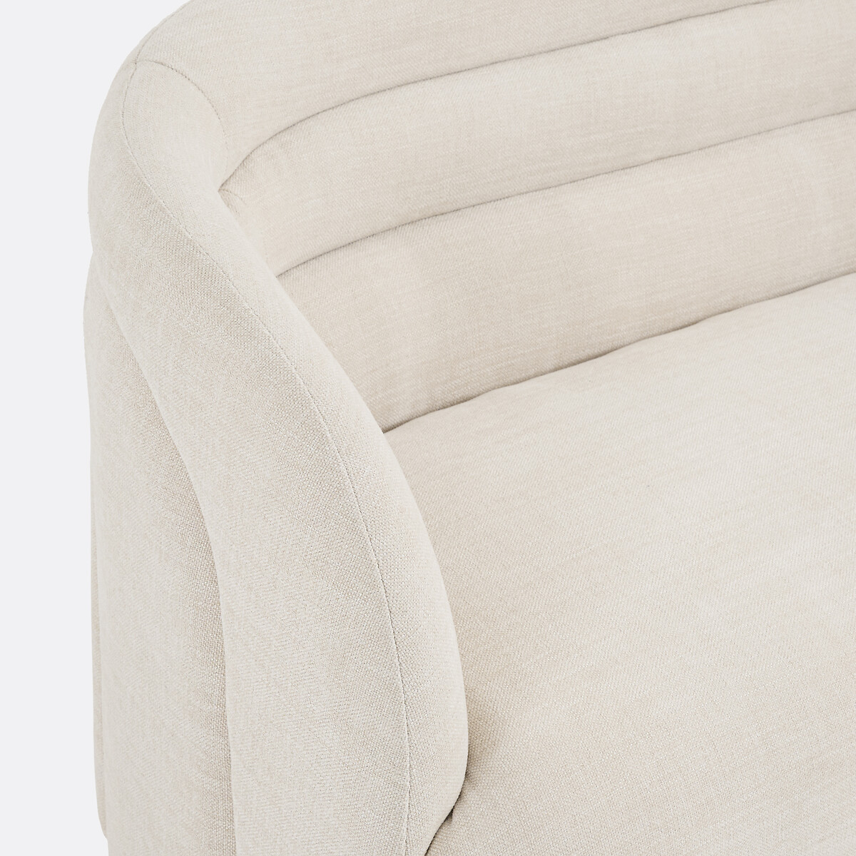 Canapé 2 places, en chenille fine, QUITY beige, LA REDOUTE INTERIEURS