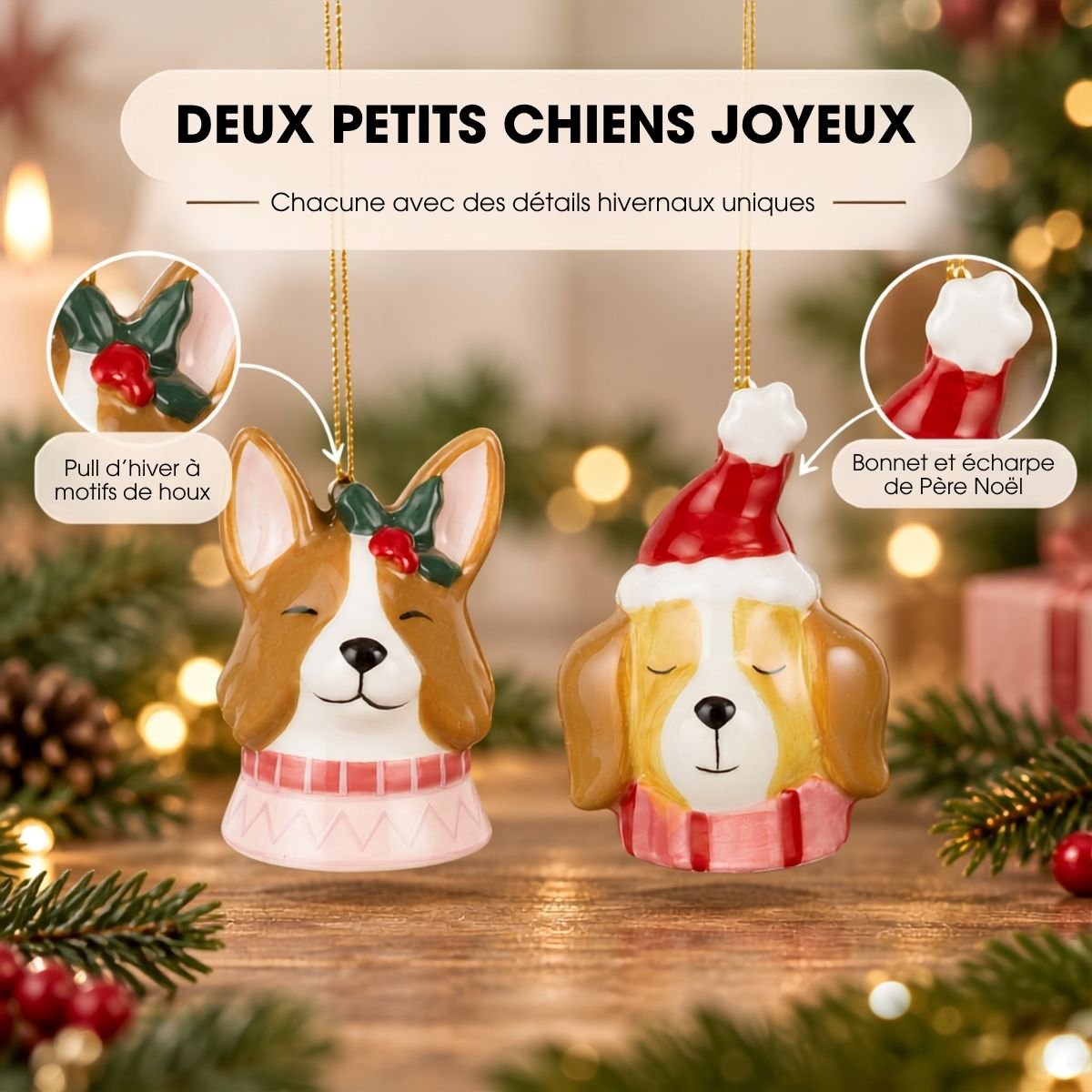Boule de Noël rose, MICA DECORATIONS