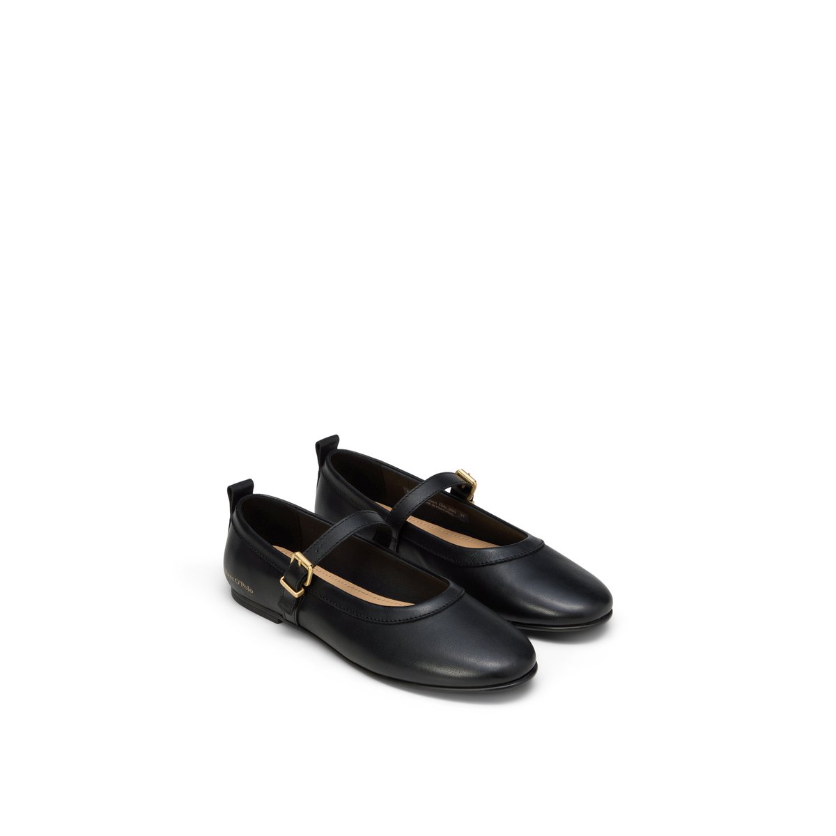 Ballerine modèle Gina en cuir de vache noble schwarz, MARC O'POLO