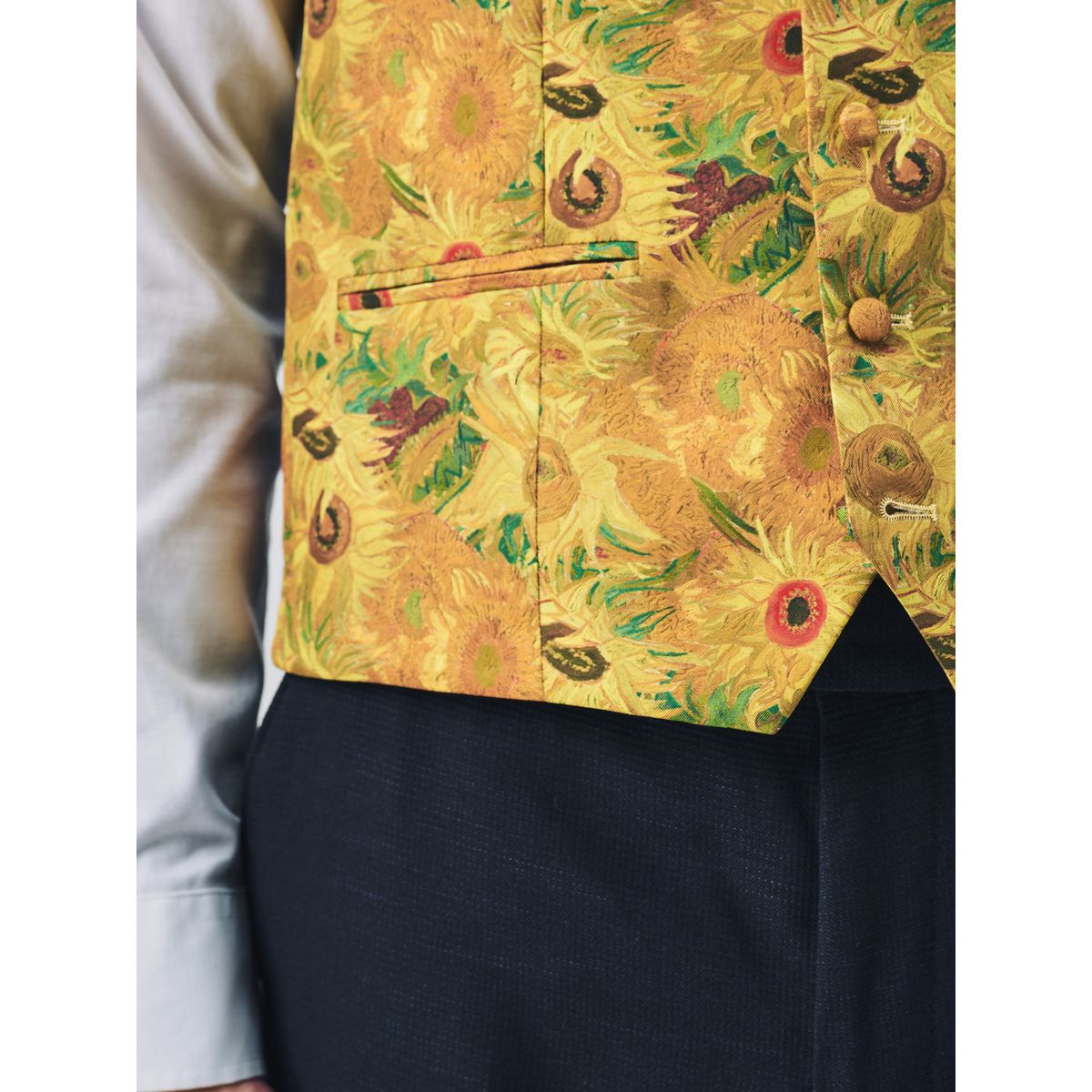 Gilet de costume habillé jaune, NEXT
