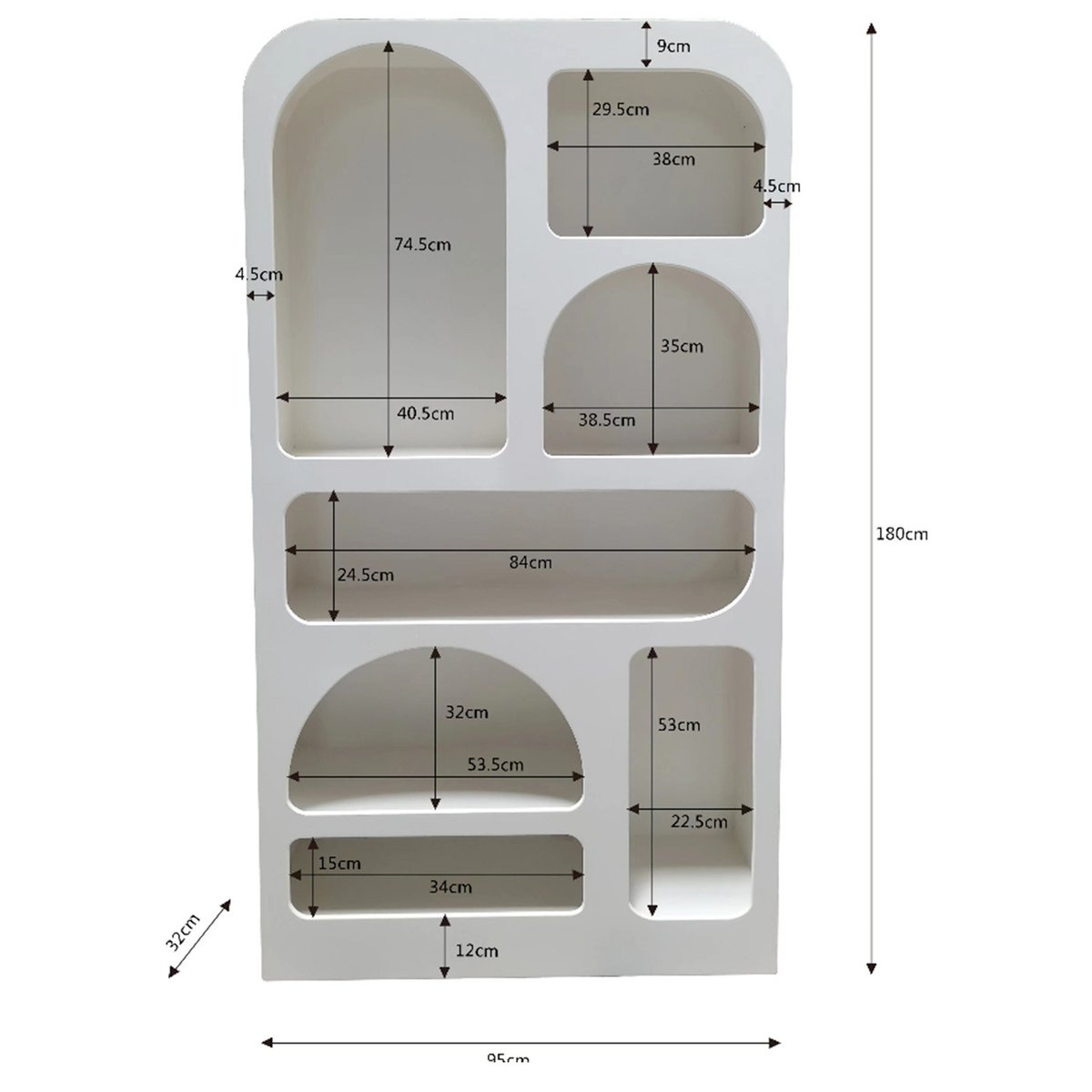 Étagèren PACO blanc, KARE DESIGN
