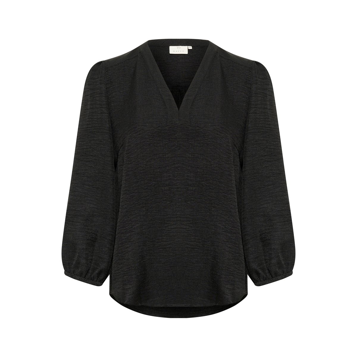 Blouse with long sleeve noir black, KAFFE