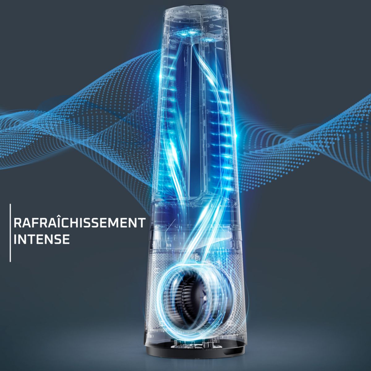 Purificateur d'air, ventilateur, chauffage Eclipse 3 en 1 connect QU5072F0 couleur unique, ROWENTA