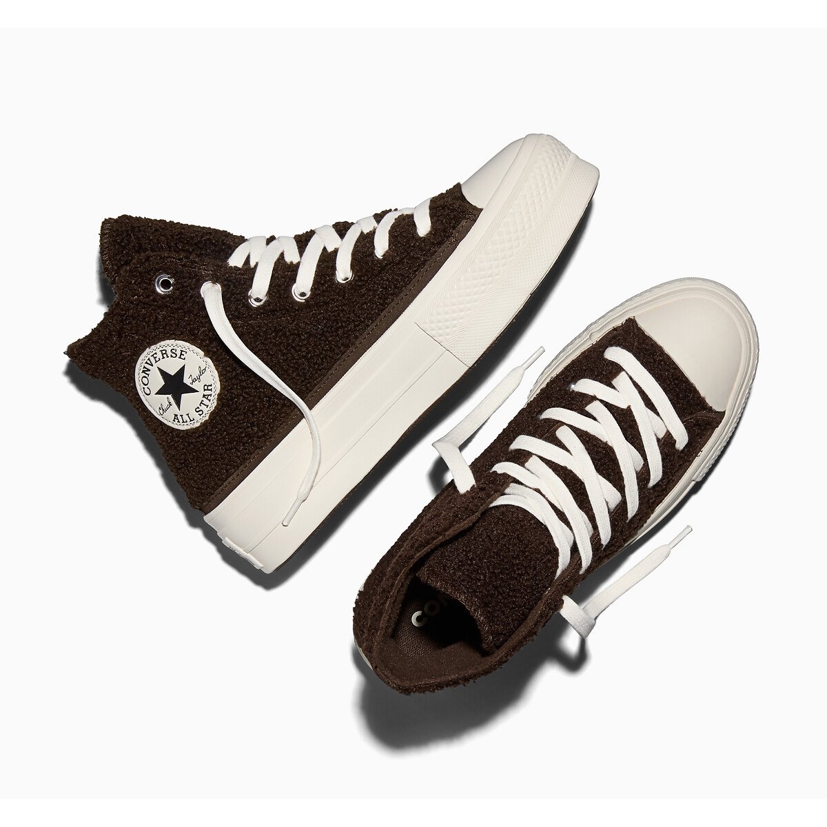 Baskets CHUCK TAYLOR ALL STAR LIFT HI WINTER WARM café, CONVERSE