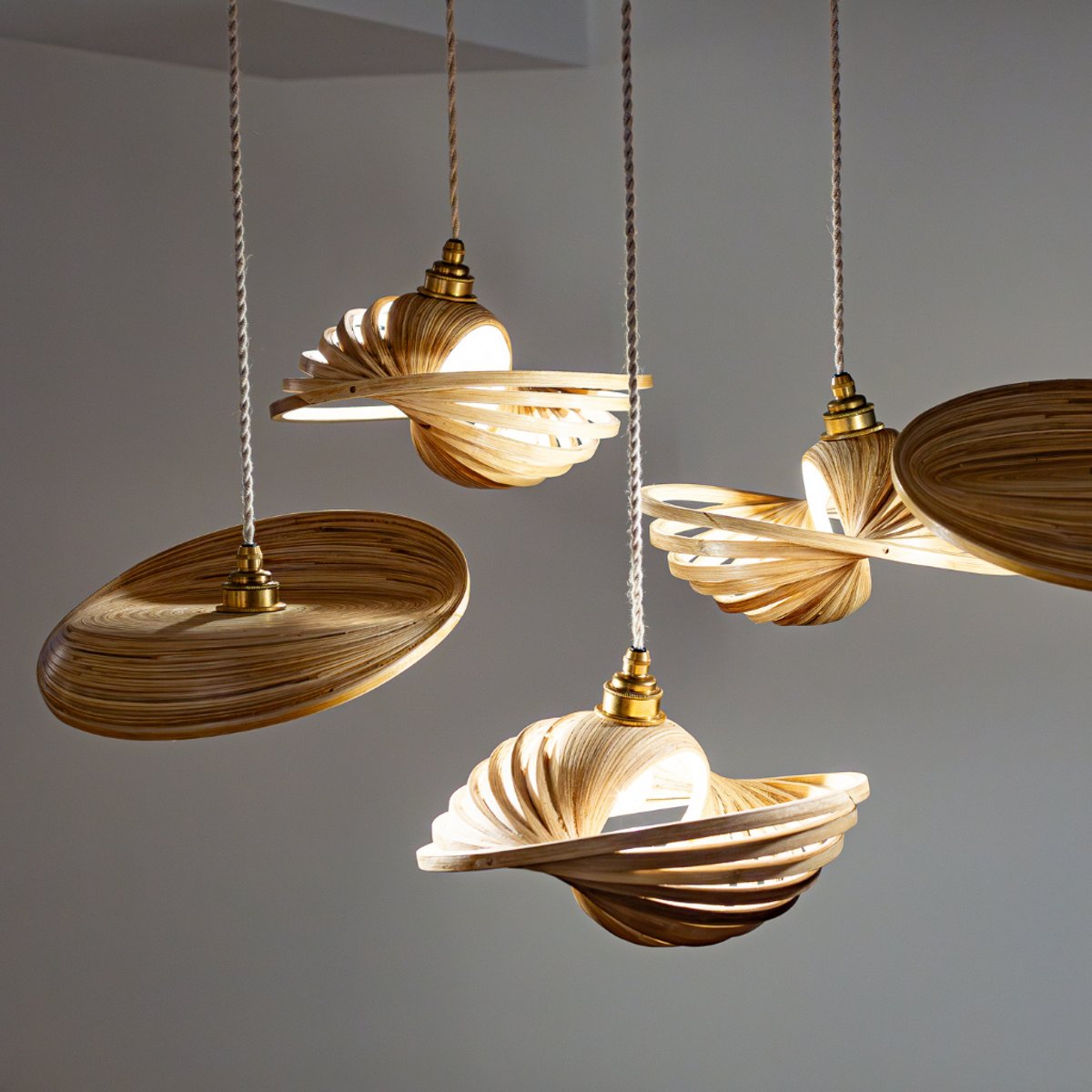 Suspension en bambou TODD naturel, HYDILE