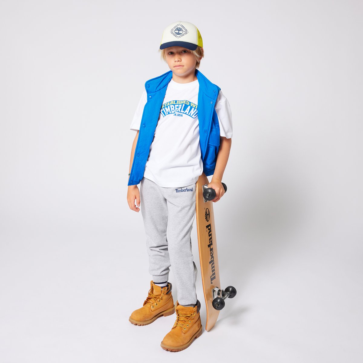 T-shirt avec imprimé 3d blanc, TIMBERLAND