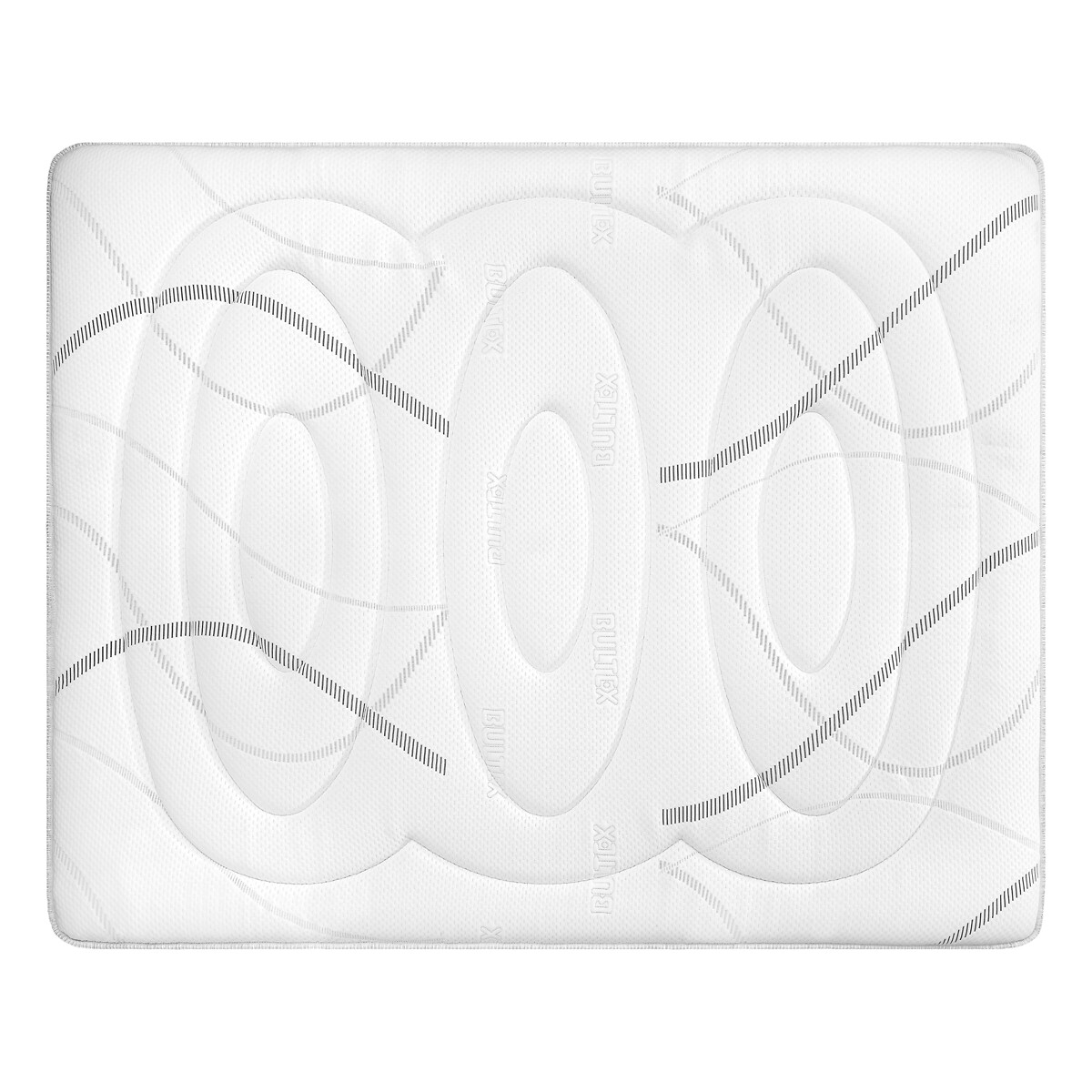 Materasso schiuma BULTEX Nano 25 cm, Ultimum bianco/grigio fumo, BULTEX