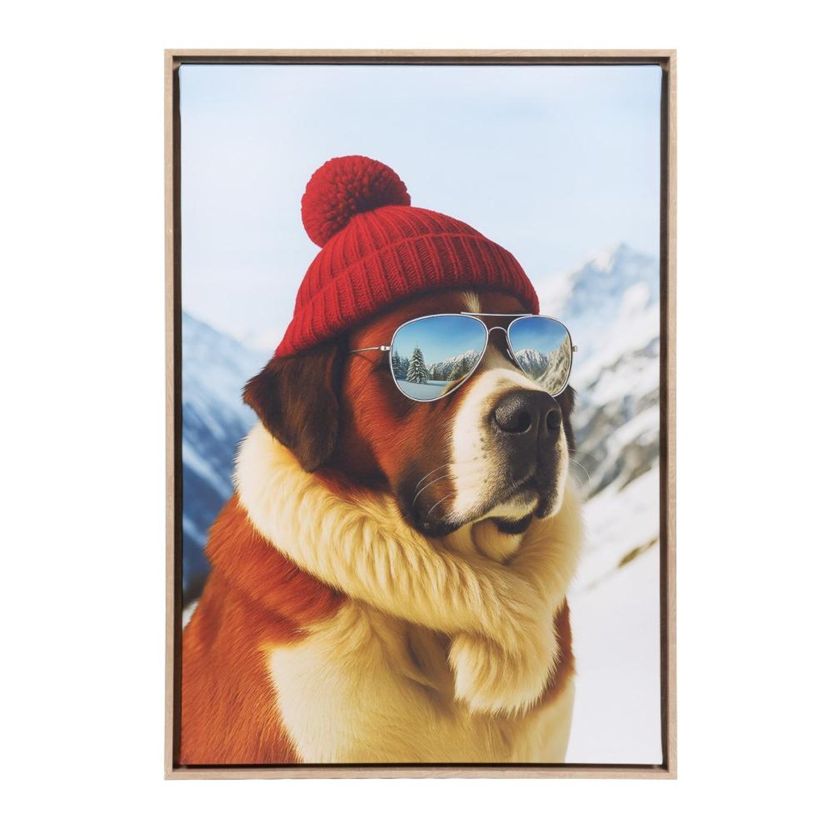 Toile St Bernard 60x90 cm multicolore, AMADEUS