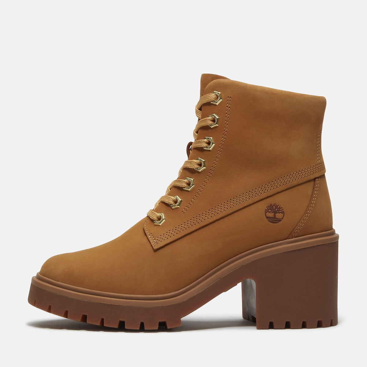 Bottines à talon, en cuir, STONE HEIGHTS MIS LACE miel, TIMBERLAND