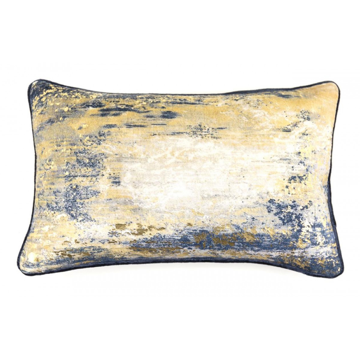 Coussin Coton Viscose Or 30x50cm - DÉCORATION jaune, DECORATION D’AUTREFOIS