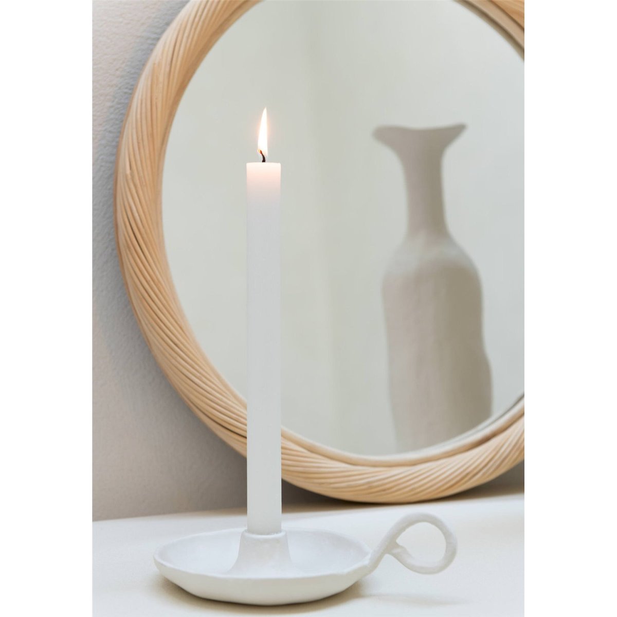 Miroir mural rond en rotin fait main naturel, RECOLLECTION