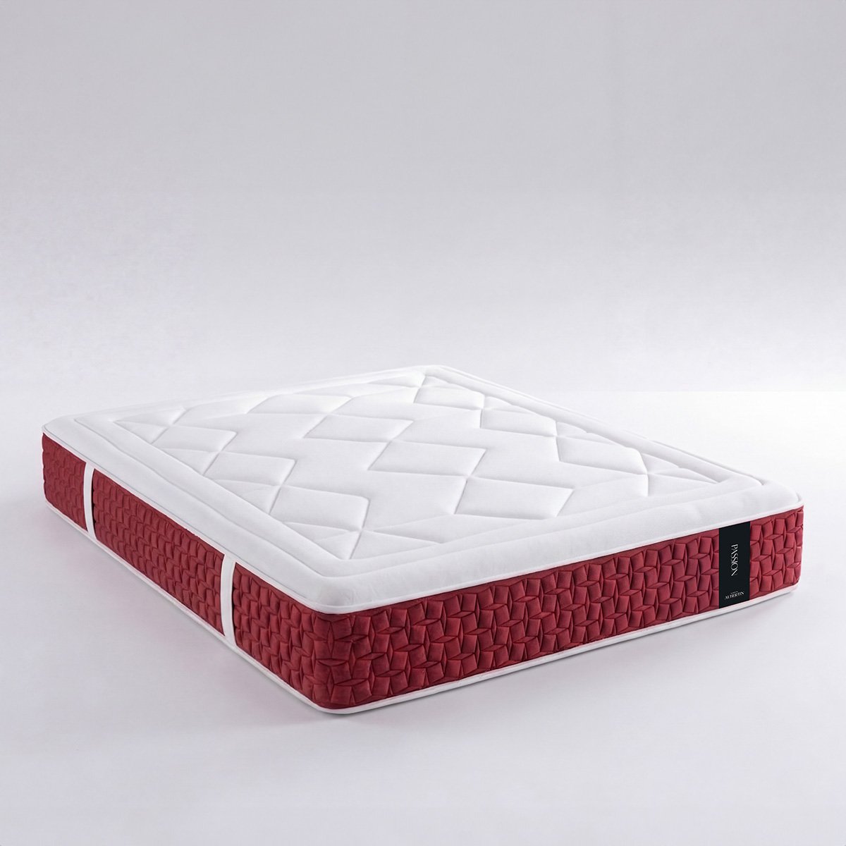 Matelas Ressorts ensachés PASSION - 30 cm d'épaisseur - Accueil moelleux, soutien ferme blanc, MAISON AUBERTIN