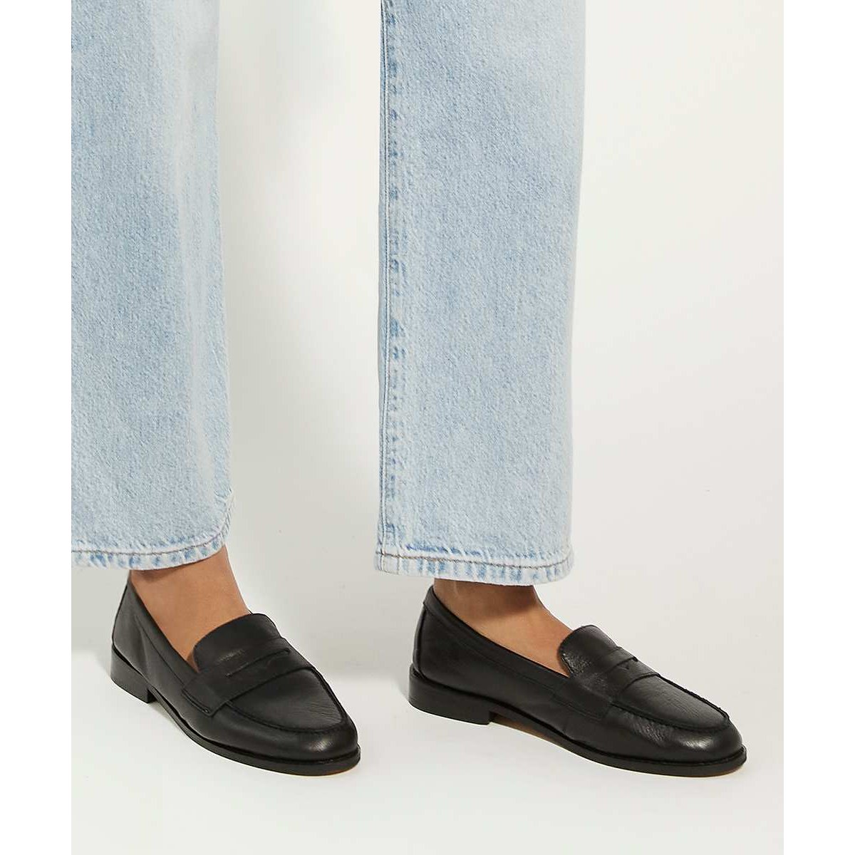 Mocassins coupe large - Wide Fit GINELLI black-leather, DUNE LONDON