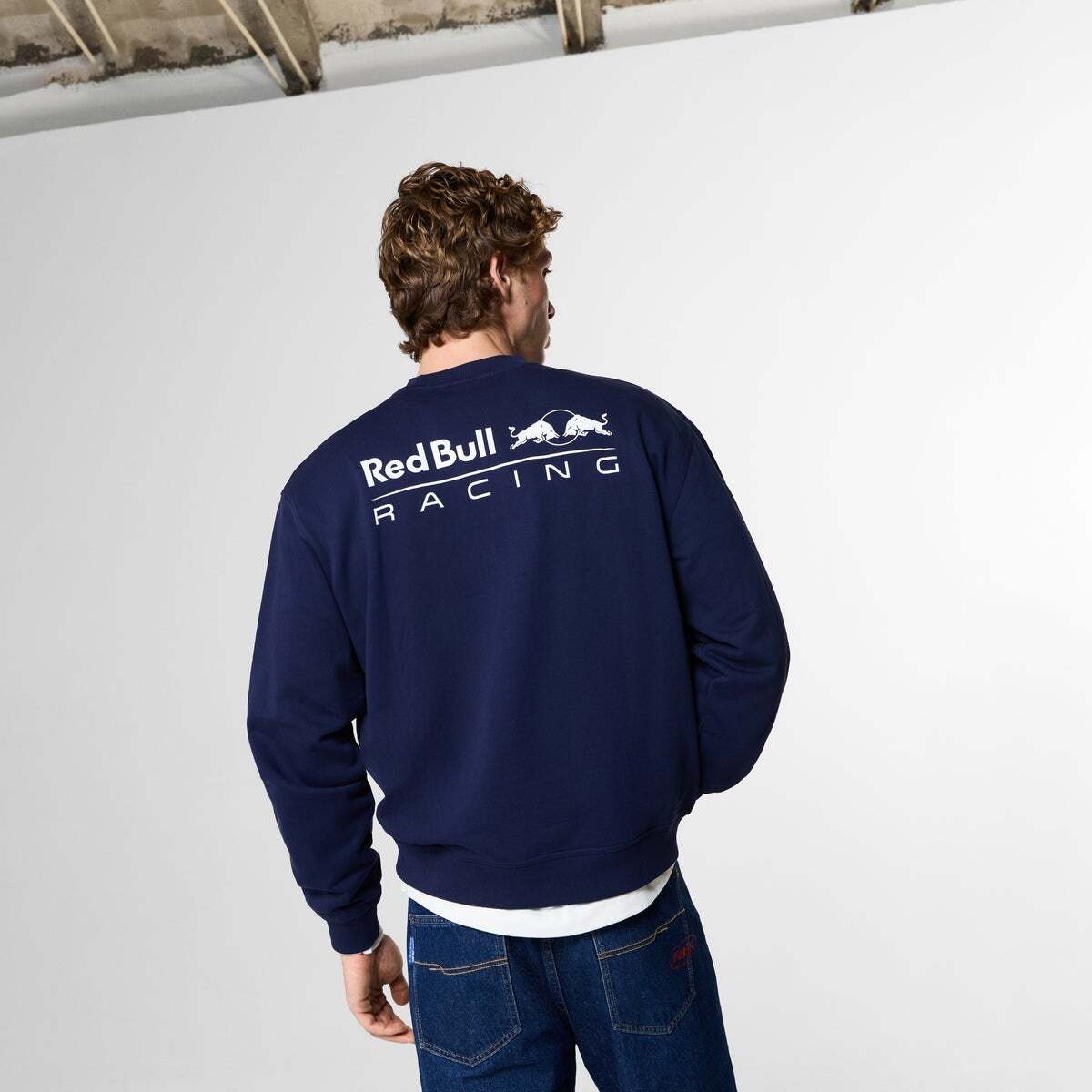 Red Bull Racing Sweat-Shirt Coupe Décontractée À Col Rond Imprimé marine, PEPE JEANS