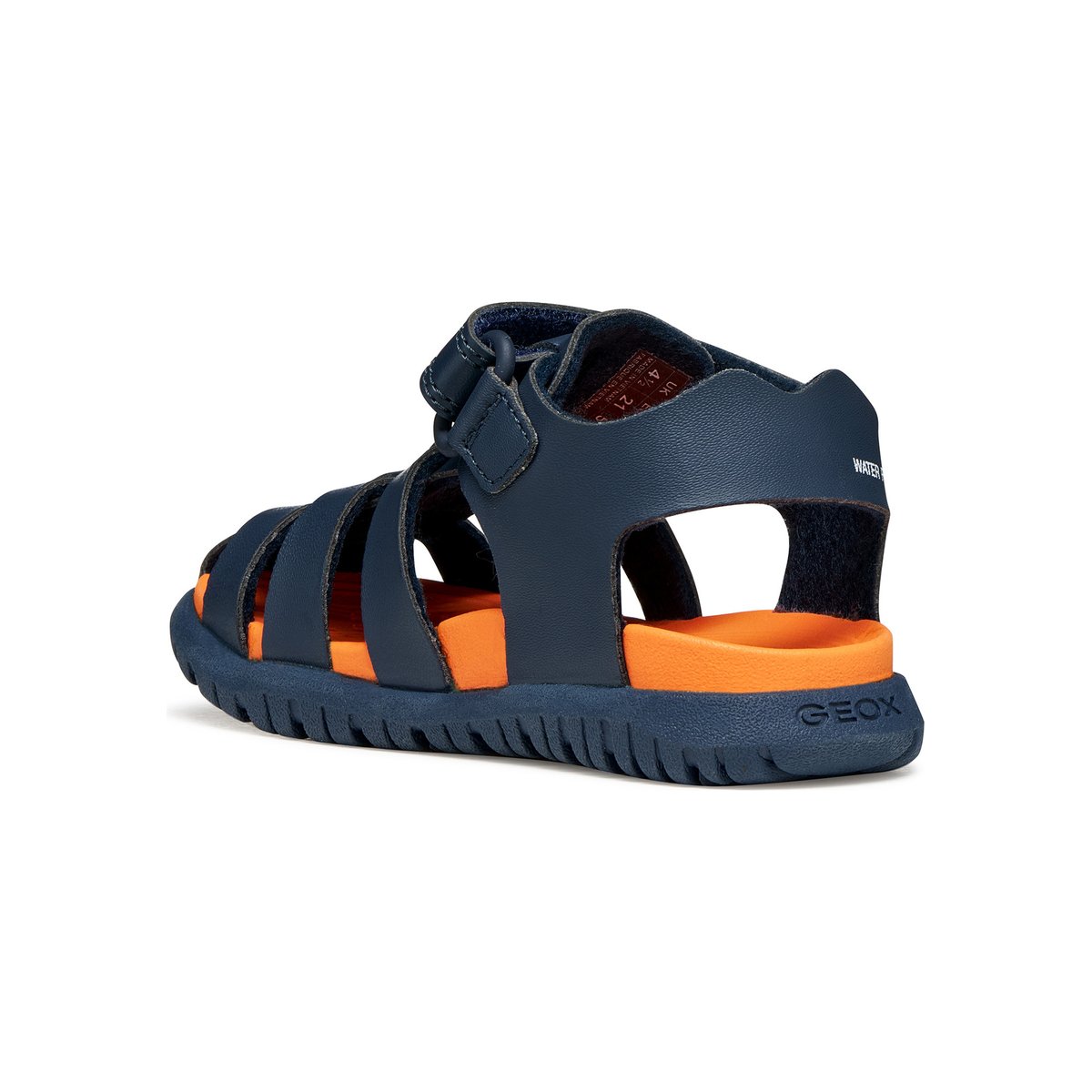 Sandales  B SANDAL FUSBETTO bleu marine/orange, GEOX