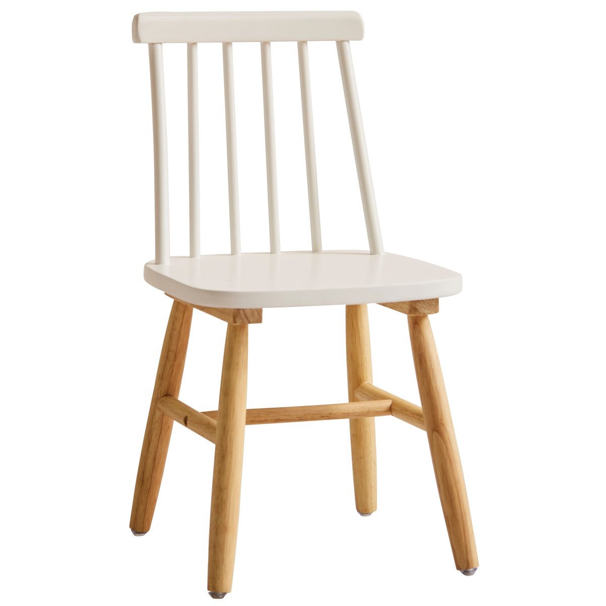 Lot de 2 chaises pour enfants, bois massif, NESNA blanc, NORDLYS