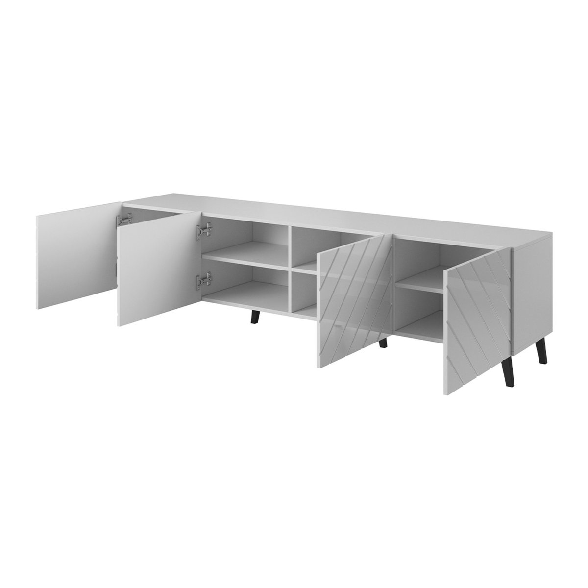 Meuble TV - CHLOE blanc, BEST MOBILIER