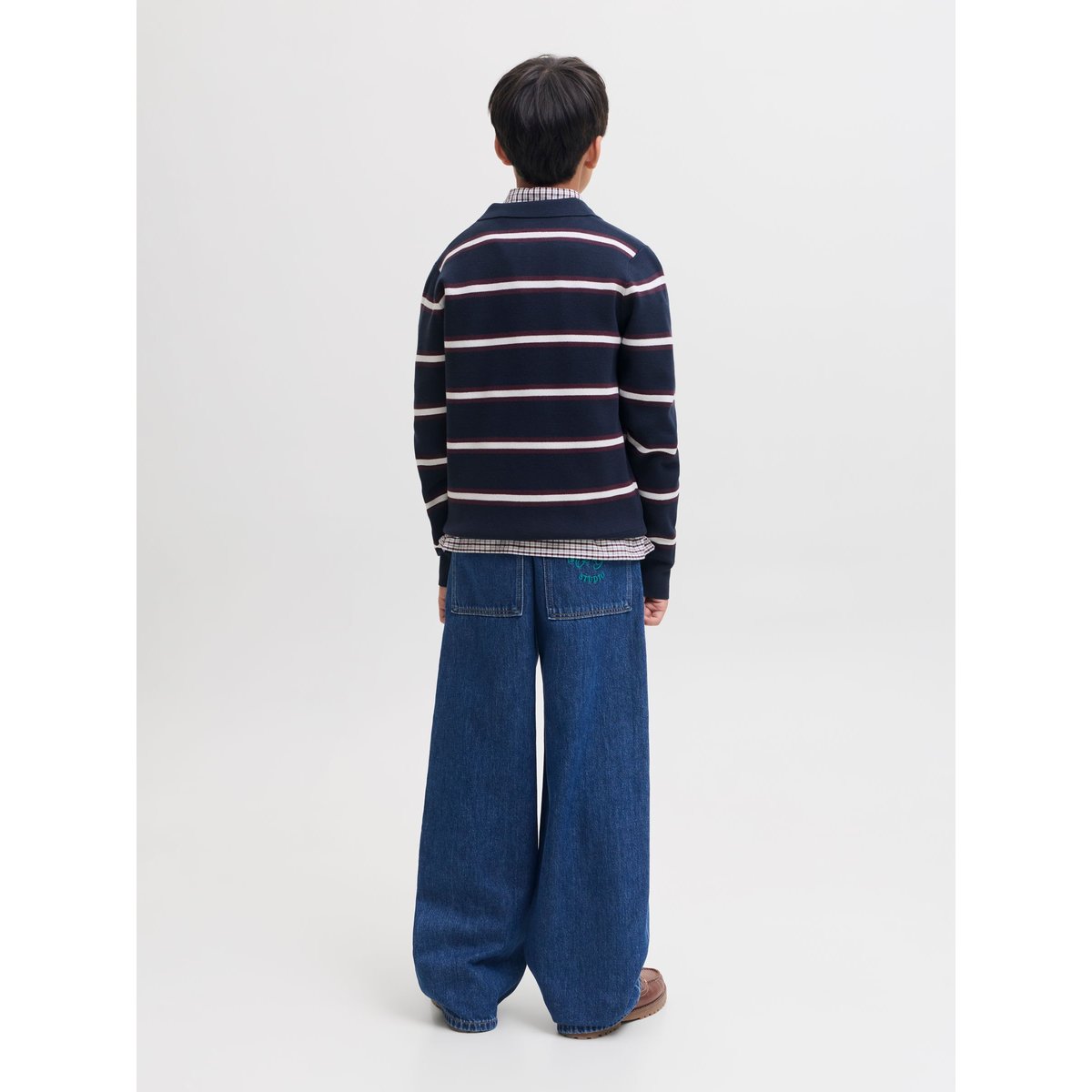 Jean À Coupe Wide blue denim 1, JACK & JONES JUNIOR