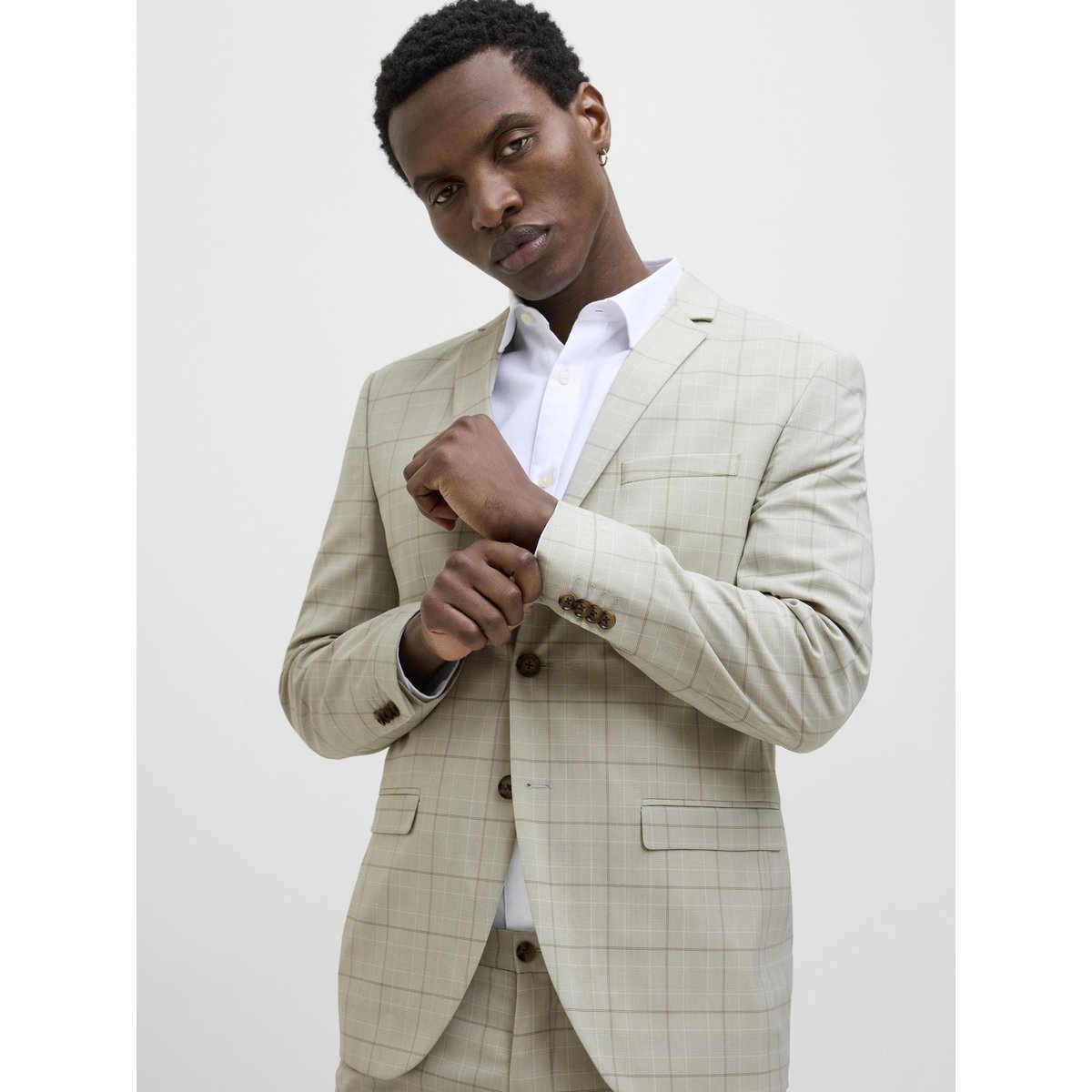 Blazer Croisé aqua gray, JACK & JONES