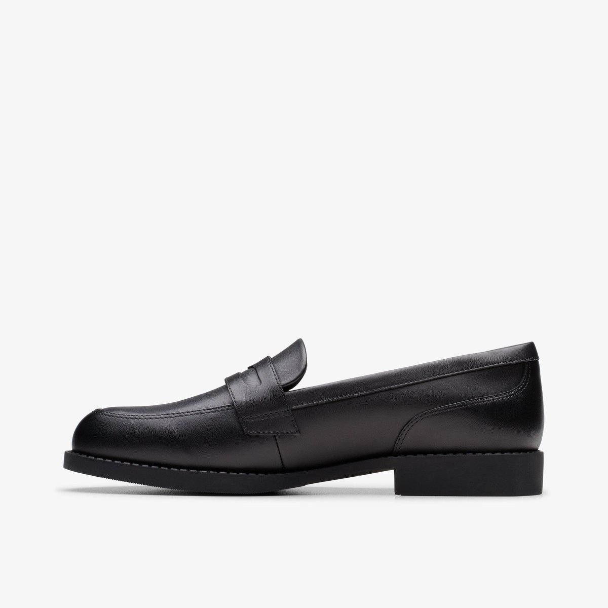 Mocassins Cuir Tapa Edge Y. Black Leather noir, CLARKS