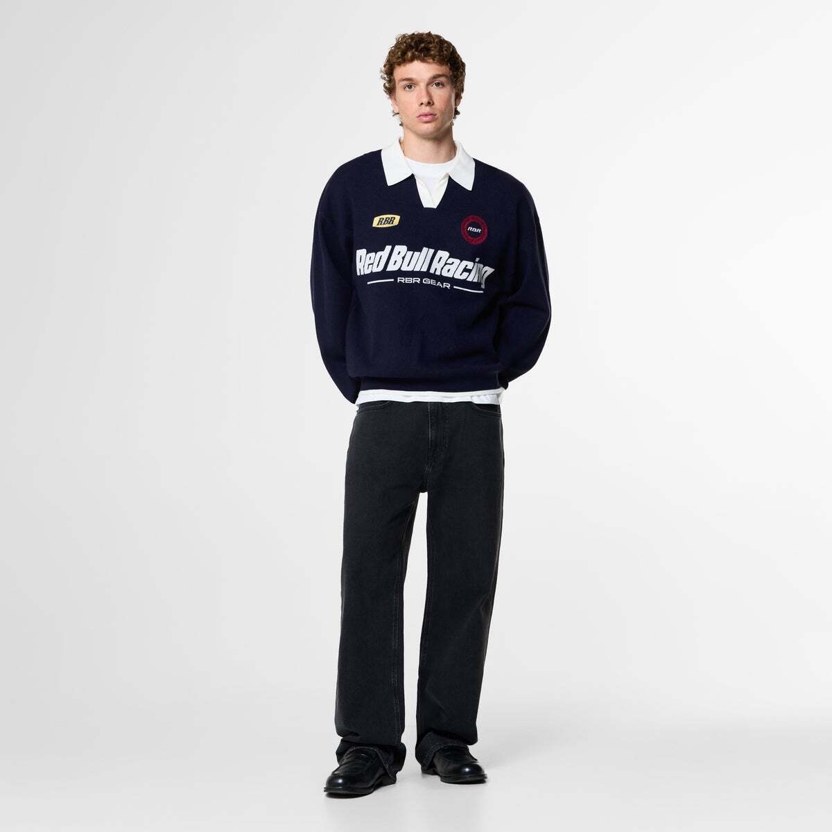 Red Bull Racing Pull En Maille À Col Polo marine, PEPE JEANS