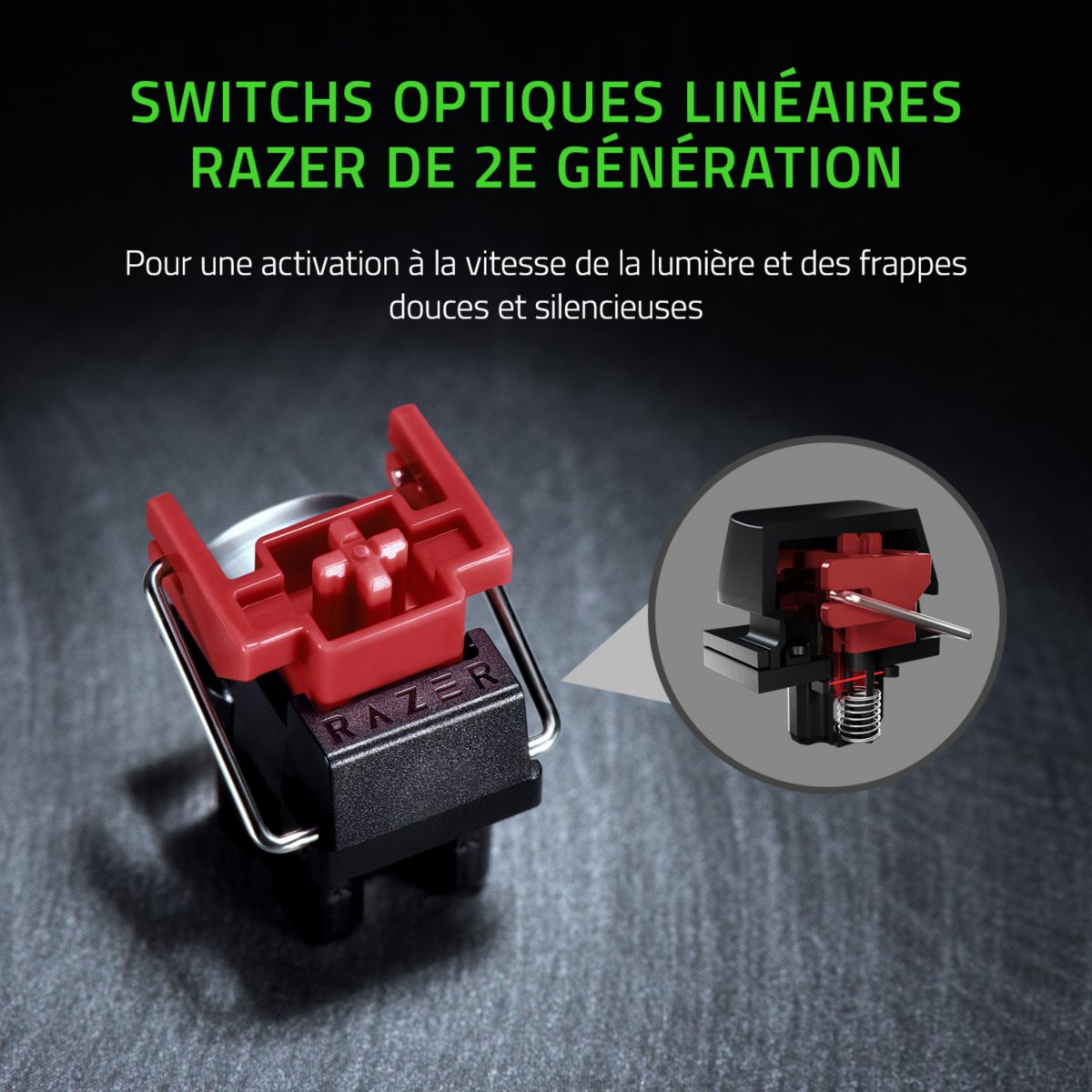 Clavier gamer Huntsman Mini Edition Mercury couleur unique, RAZER