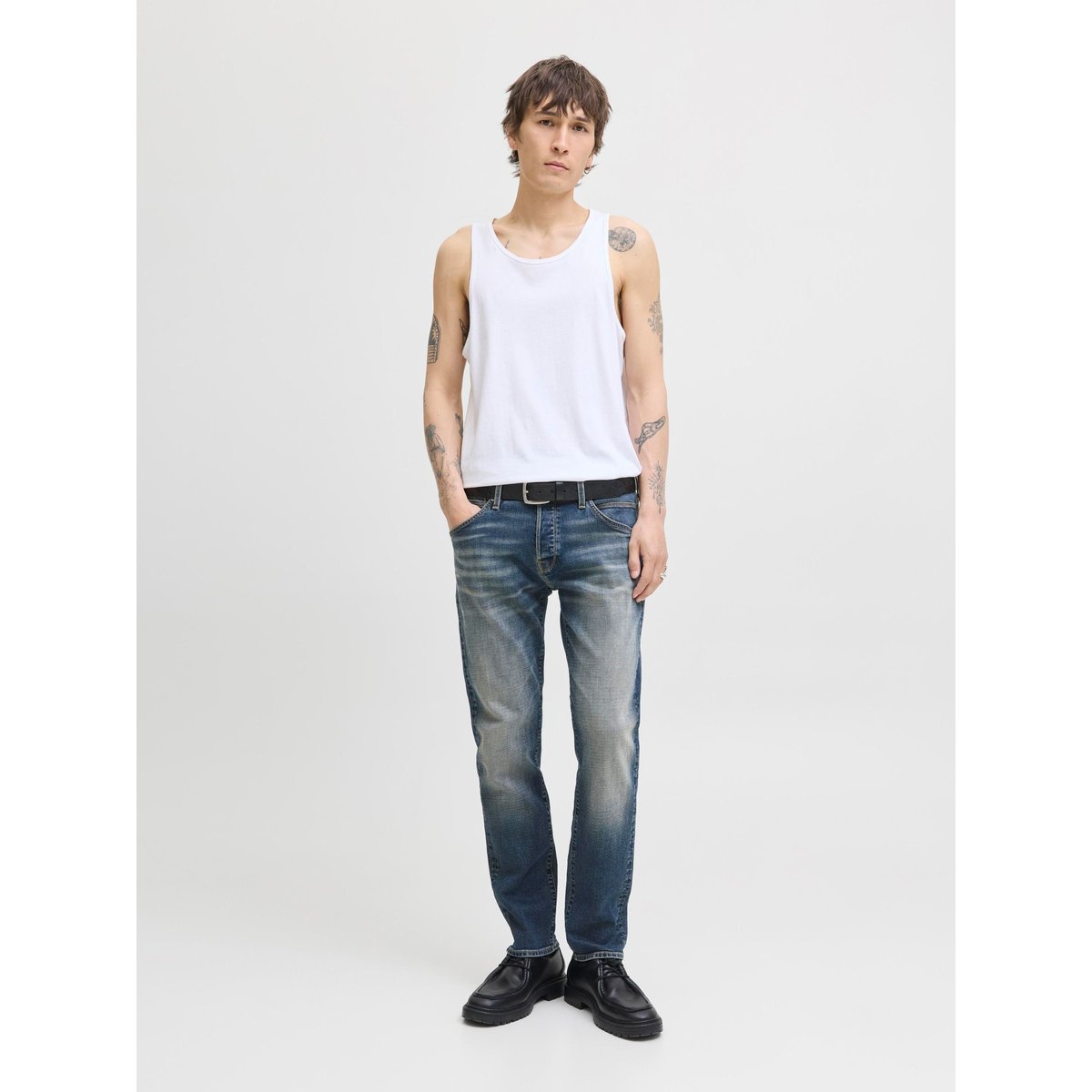 Jean Coupe Tapered blue denim, JACK & JONES