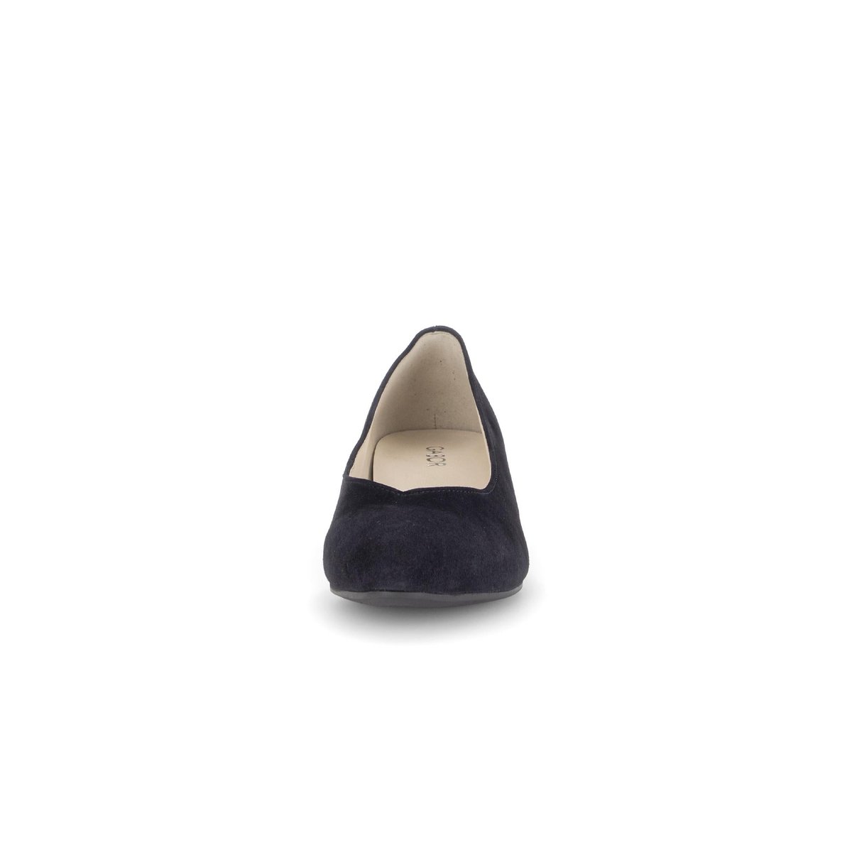 Escarpins en cuir à talon décroché bleu velours, GABOR