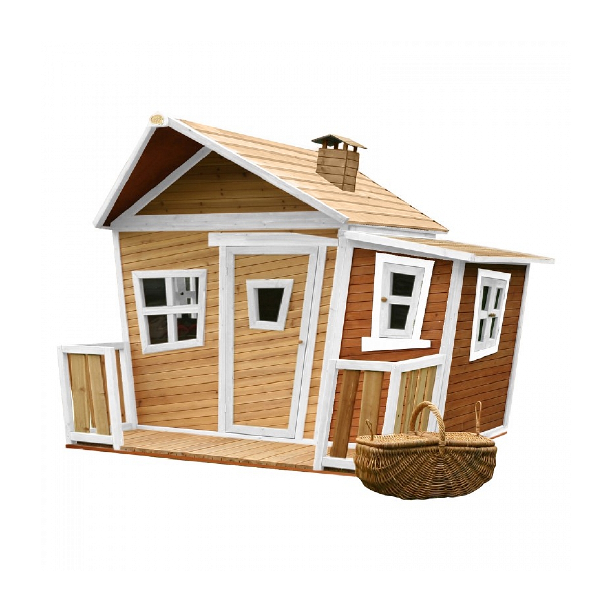 AXI Cabane enfant LISA Brun Blanc couleur unique, AXI HOUSE