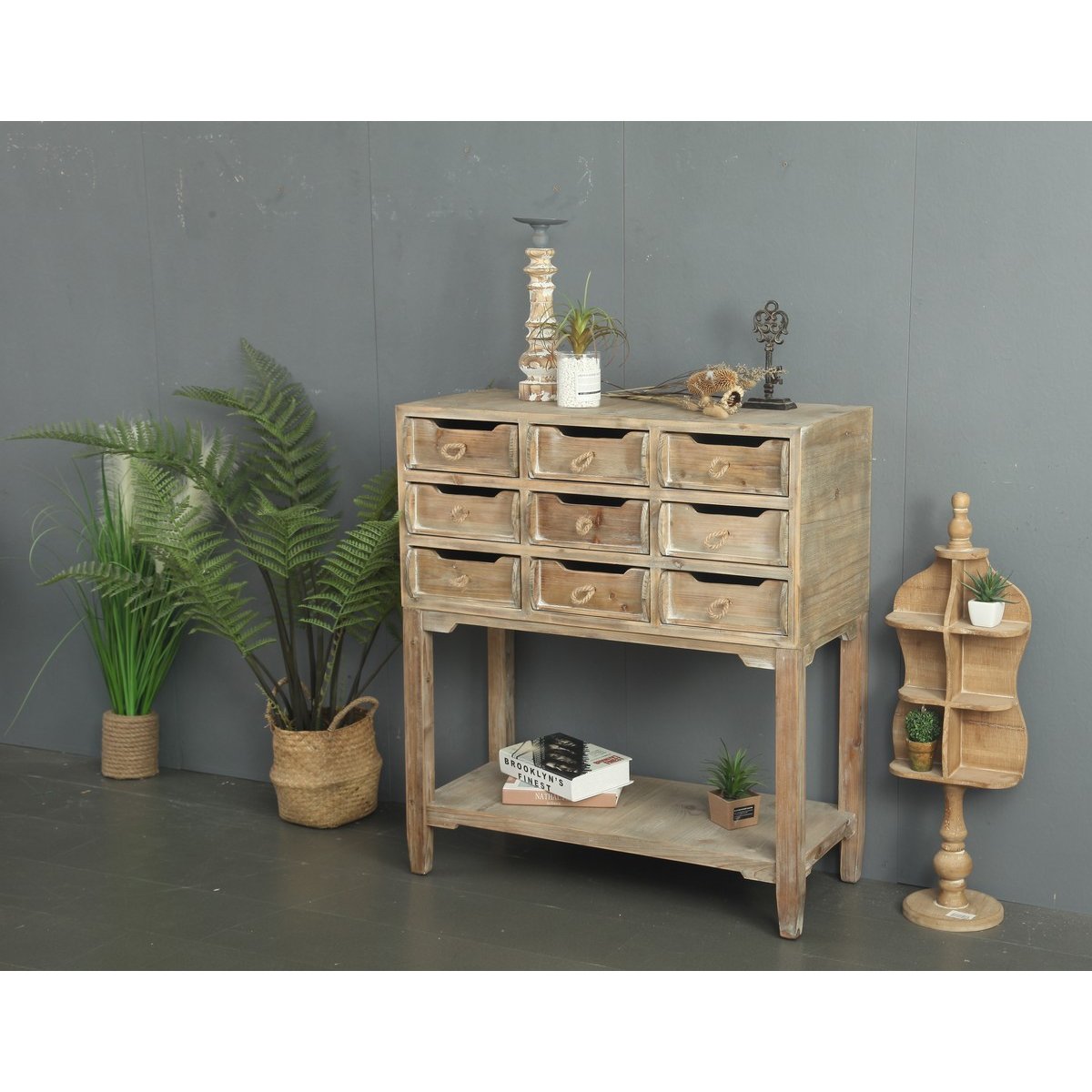 Console de rangement en bois - PROVENCE marron, MATHI DESIGN