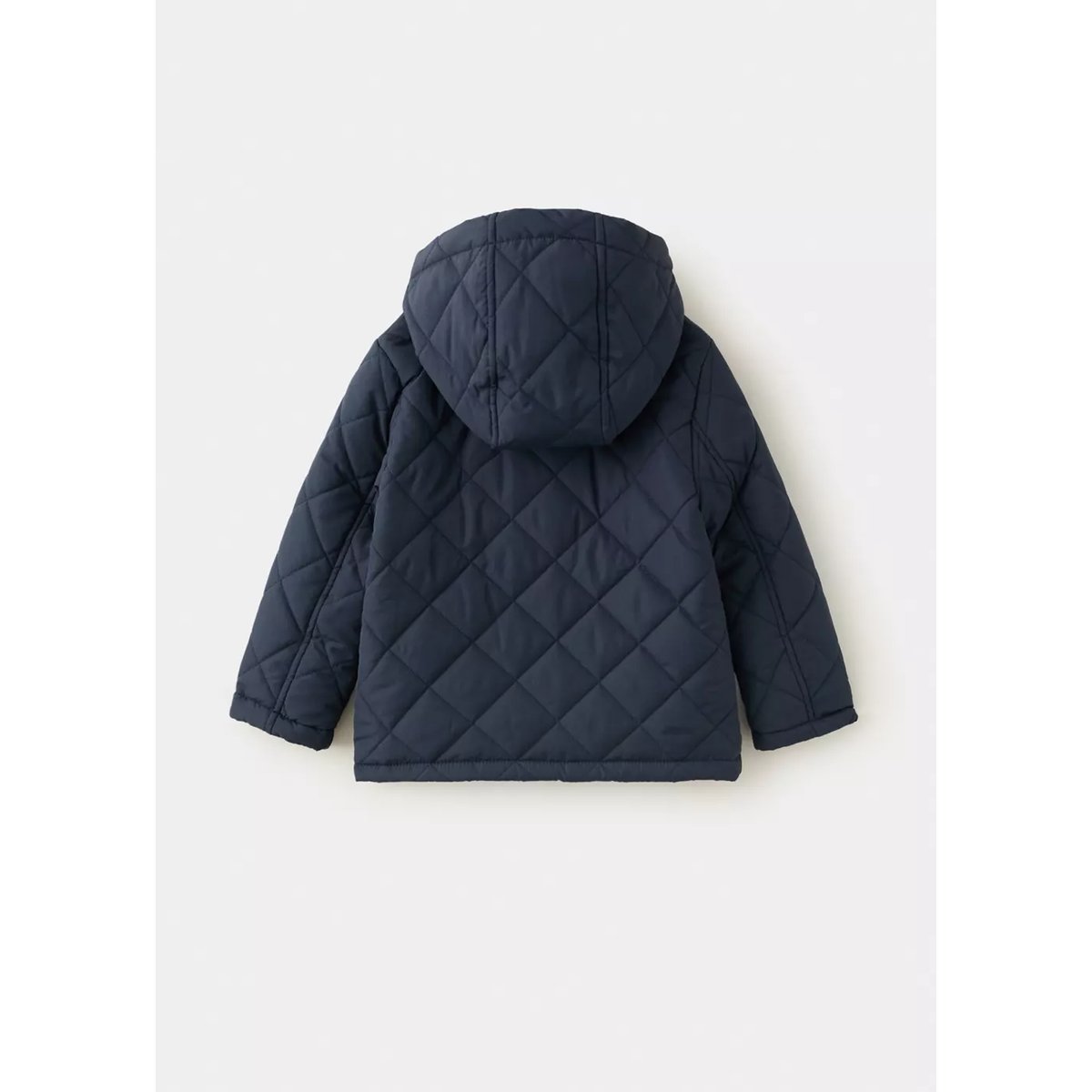 Quilted jacket with corduroy collar bleu marine, MANGO BABY
