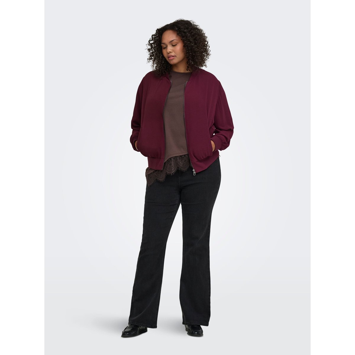Veste Bomber fig, ONLY CARMAKOMA