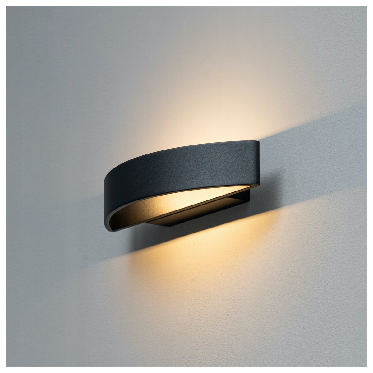 Applique murale LED épurée - ATTICA noir, KOSILUM