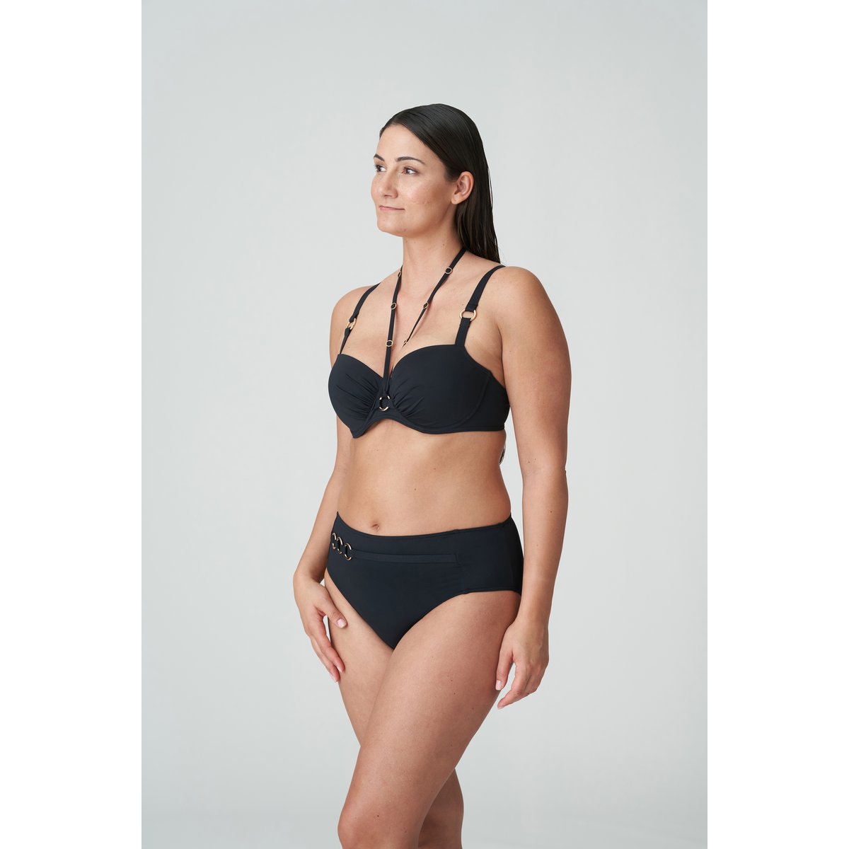 Bikini Slip taille haute DAMIETTA noir - noir, PRIMADONNA