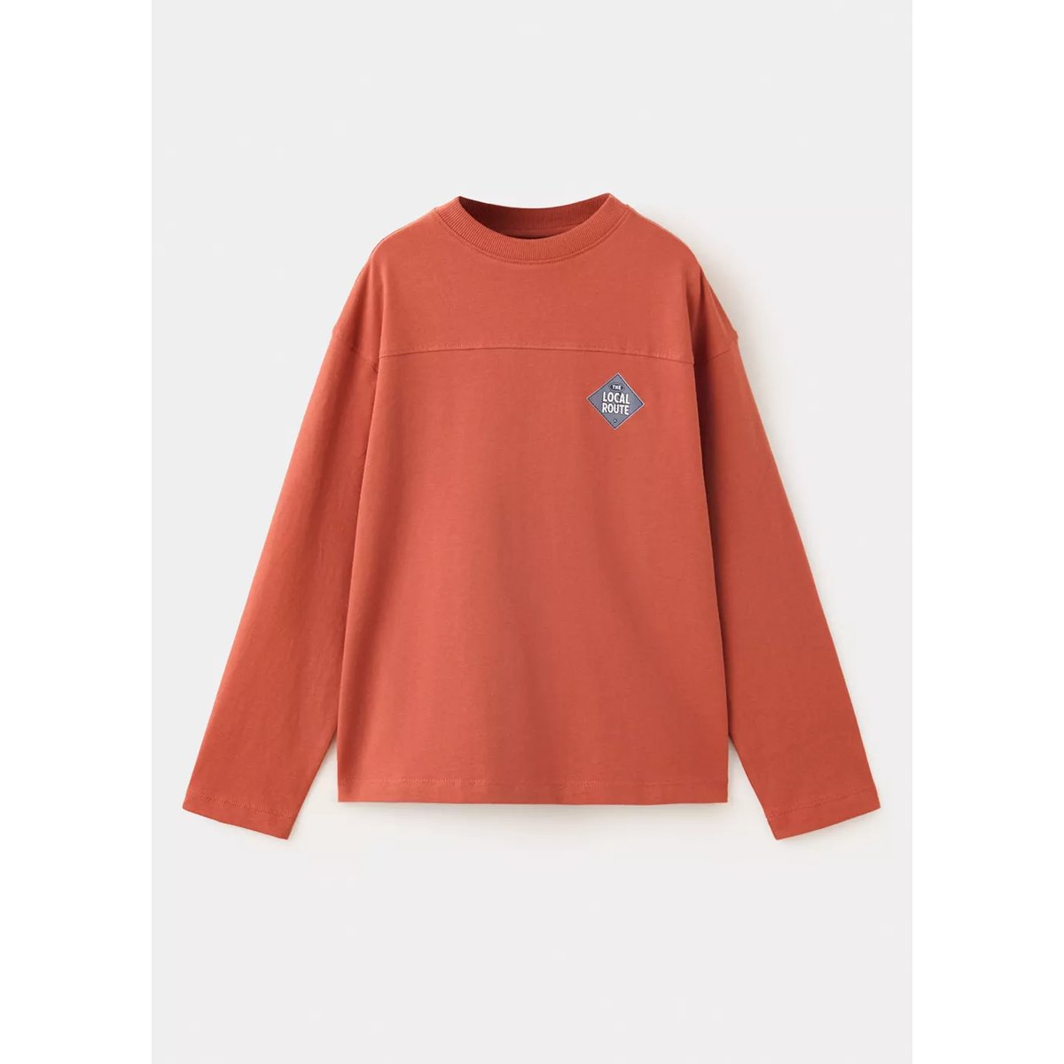 T-shirt oversize imprimé rouge-orangé, MANGO KIDS
