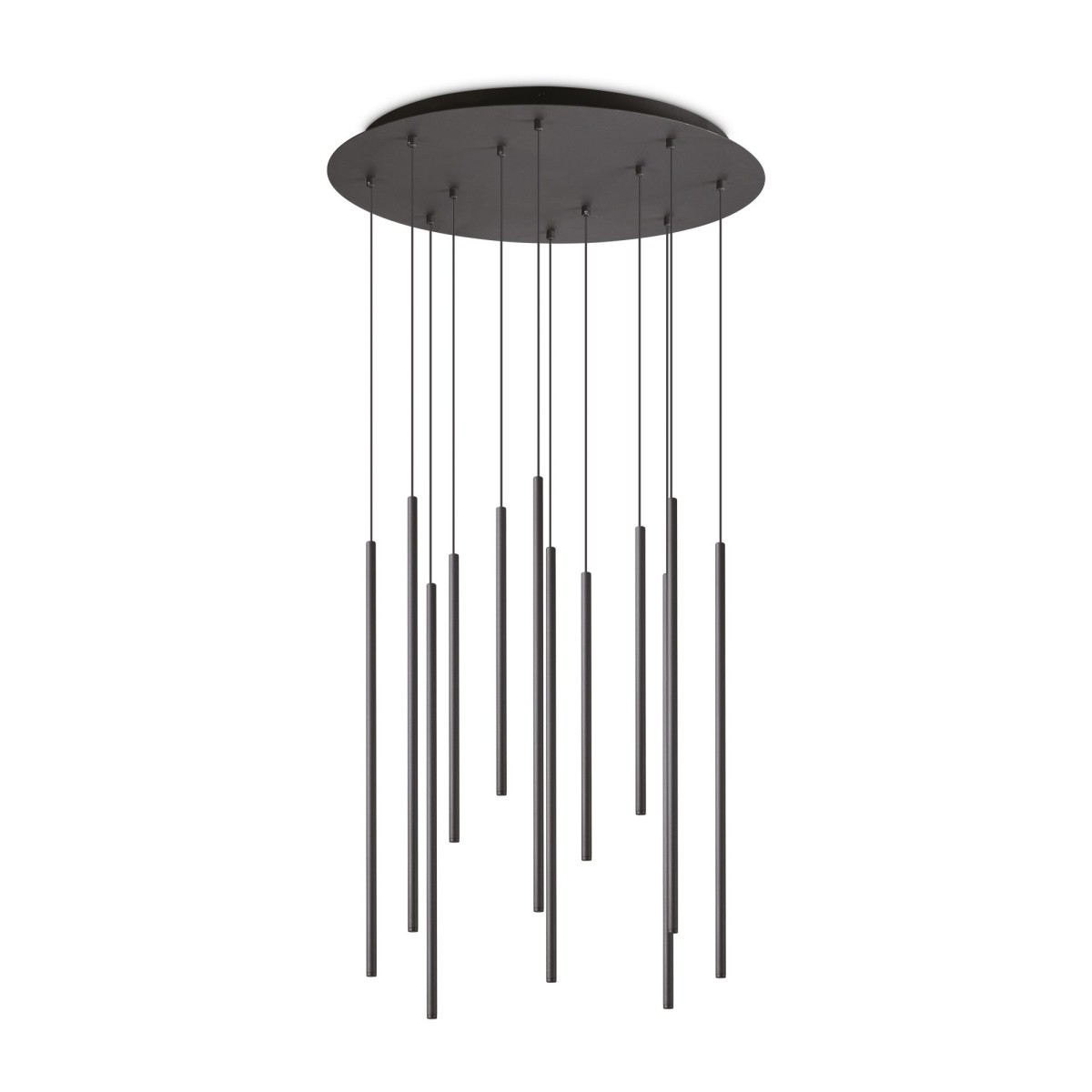 Suspension lumière chaude FILO noir, IDEAL LUX