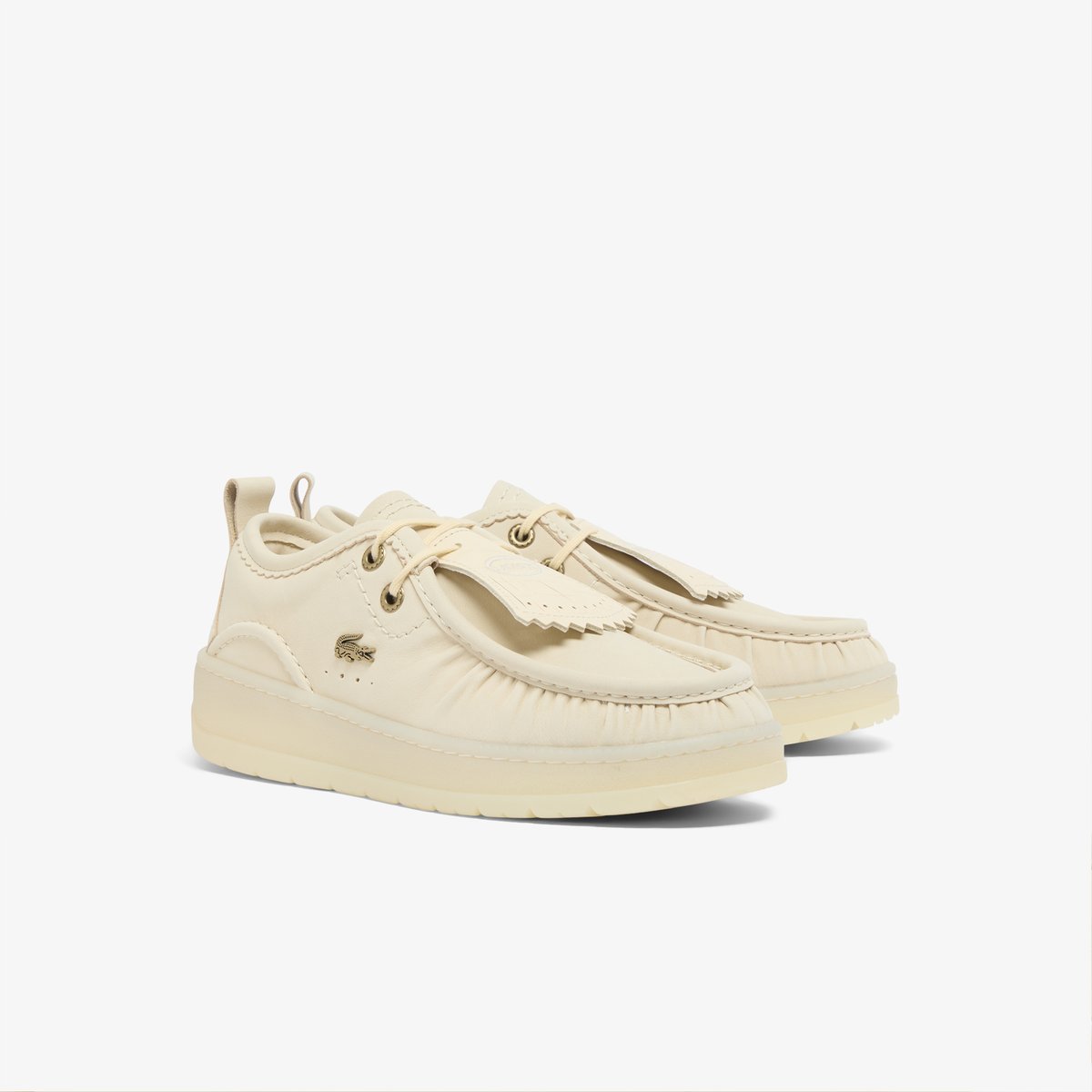Sneakers Umpire Wmn femme en cuir blanc-18c, LACOSTE