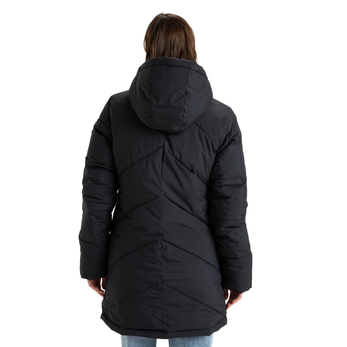 Veste longue à capuche BETTER WEATHER. noir anthracite, ROXY