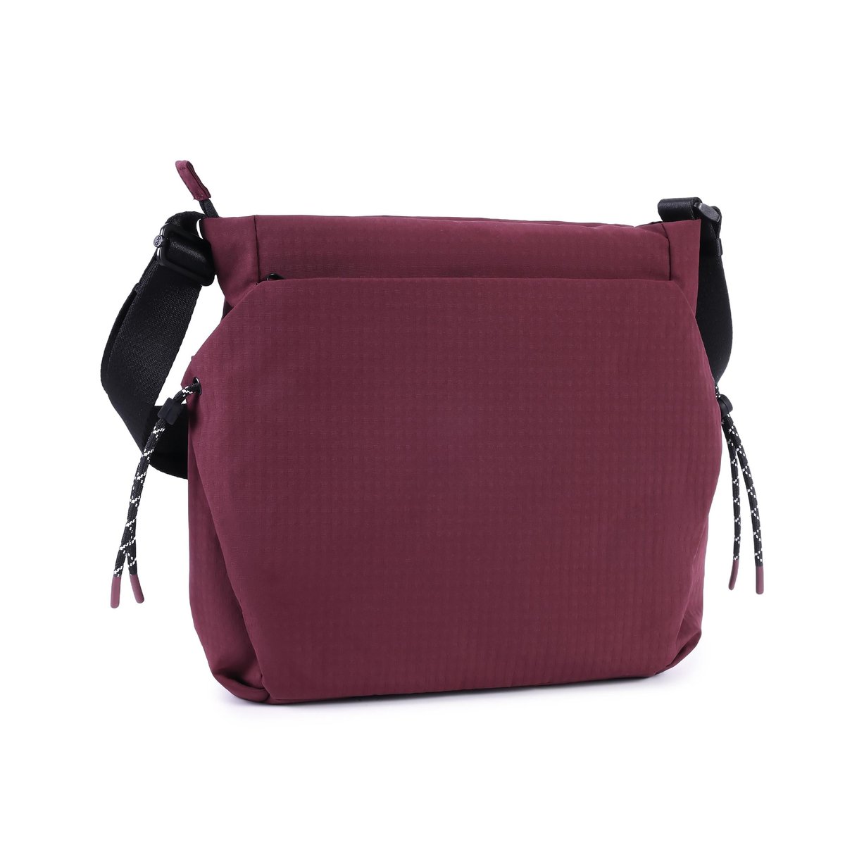 Sac bandoulière carré modulable grand format maroon banner, HEDGREN