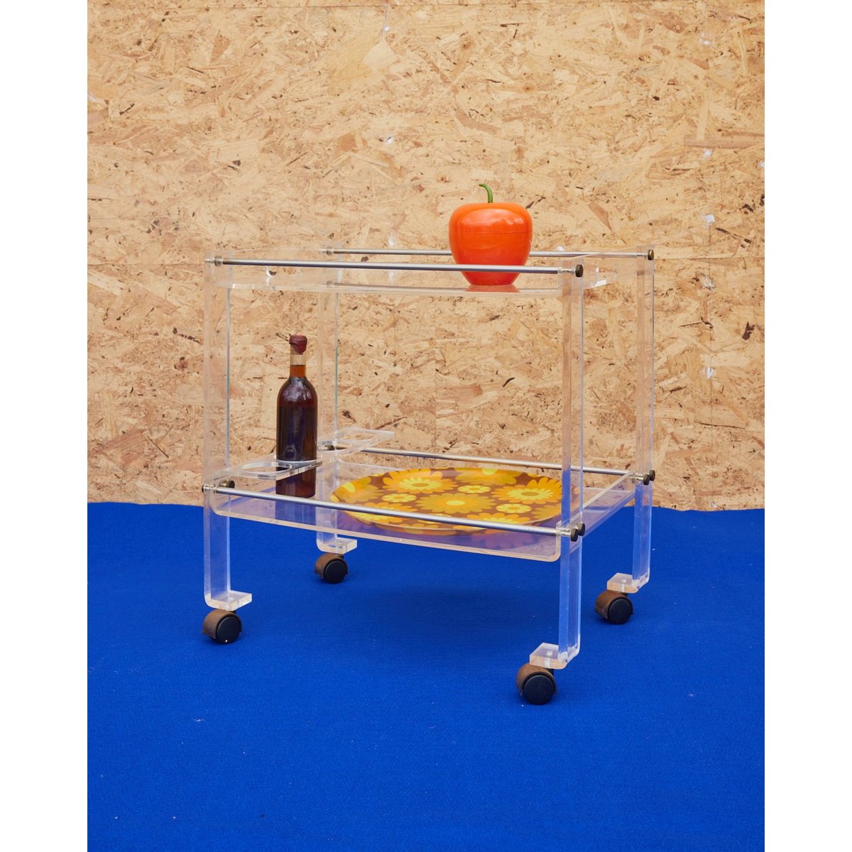 Desserte en plexiglass  Anouk N°327 - Bon état transparent, DEBONGOUT
