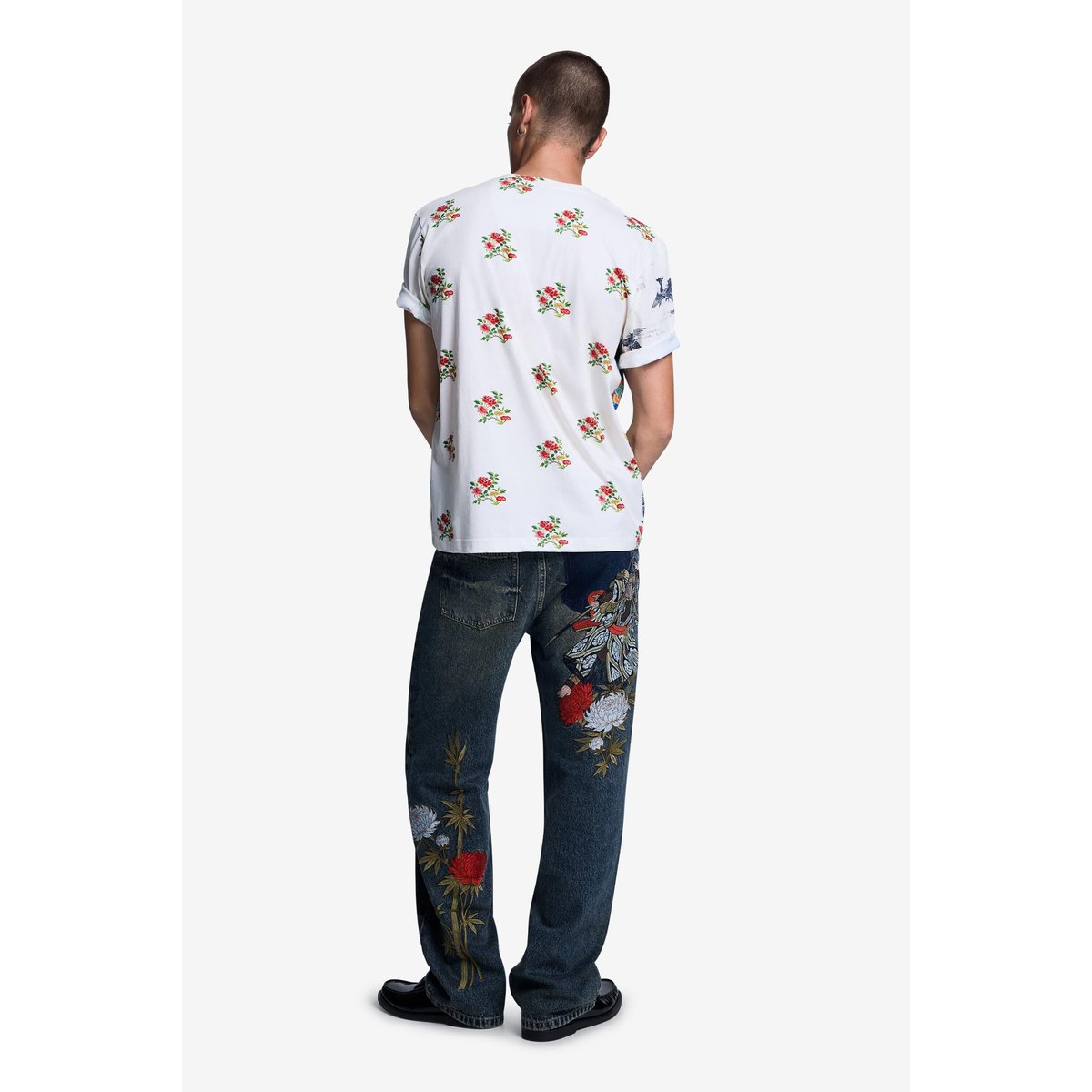 T-shirt imprimé beige, DESIGUAL