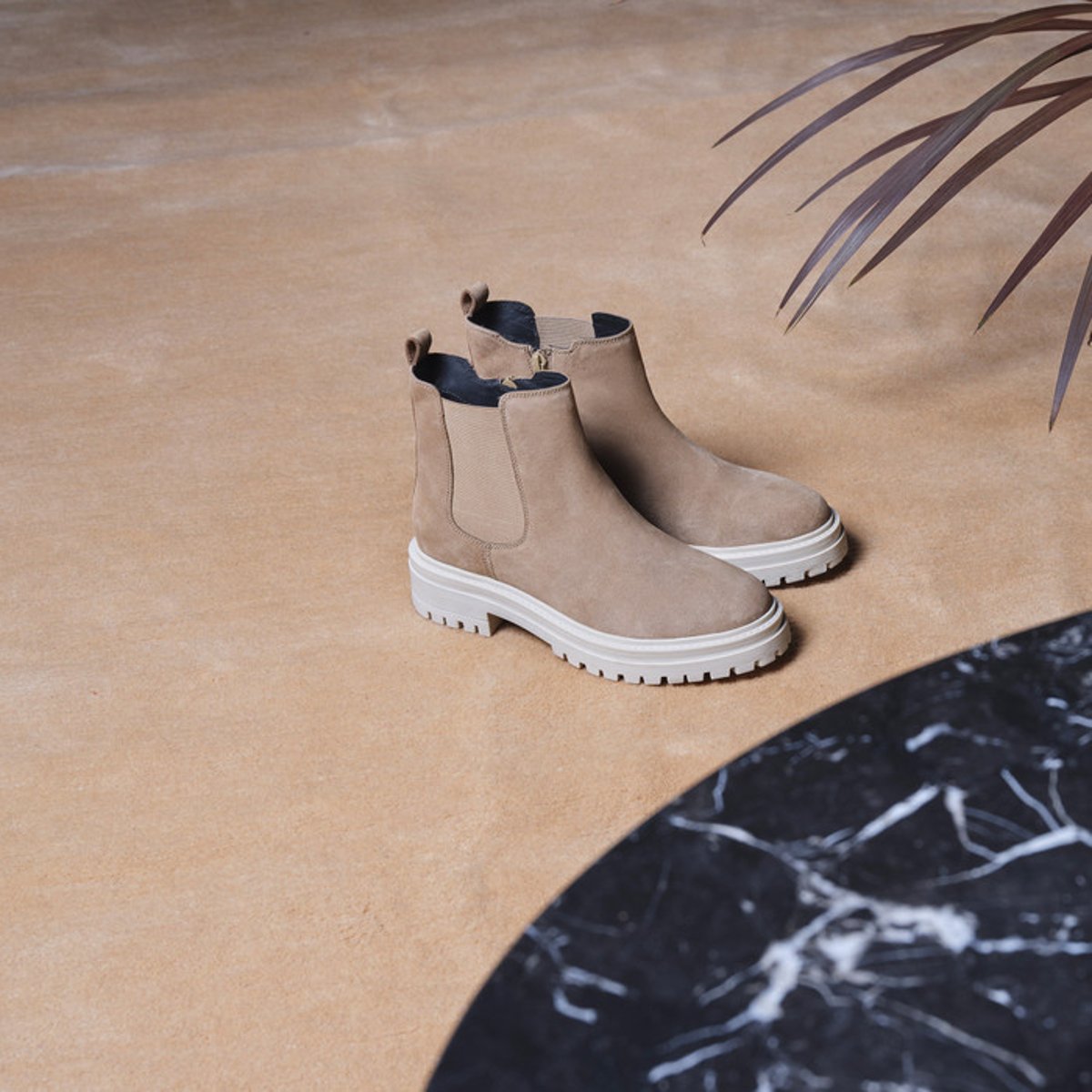 Boots chelsea respirantes Iridea camel, GEOX