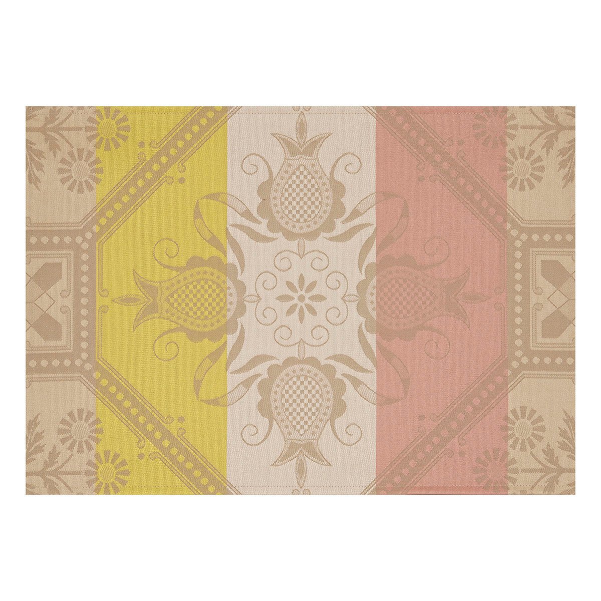 Set de table enduit en Coton, HACIENDA gres, LE JACQUARD FRANCAIS