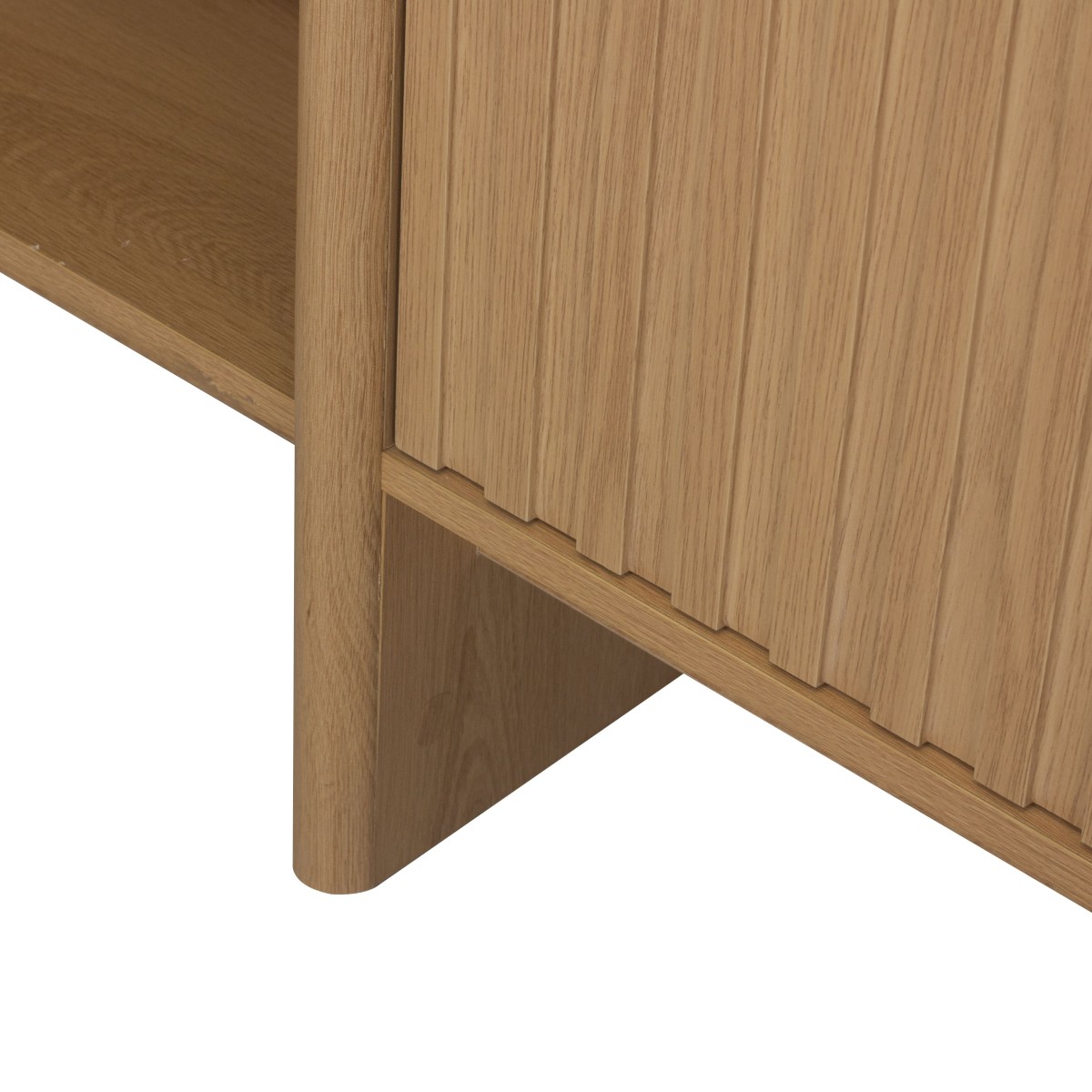 Buffet 4 portes AUGUSTE bois clair, CALICOSY