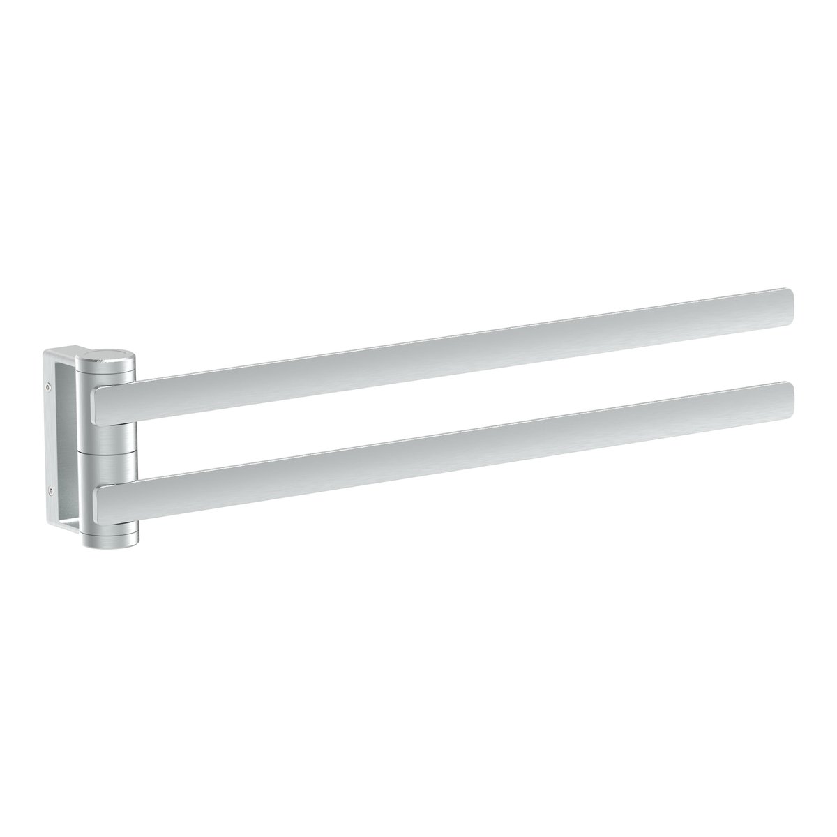 Porte-serviette 2 barres, NEO argent, SENSEA