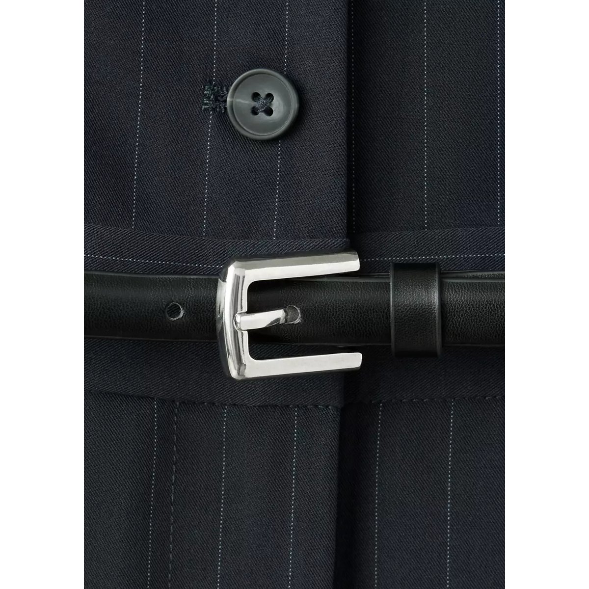Combinaison rayures tennis ceinture bleu marine, MANGO