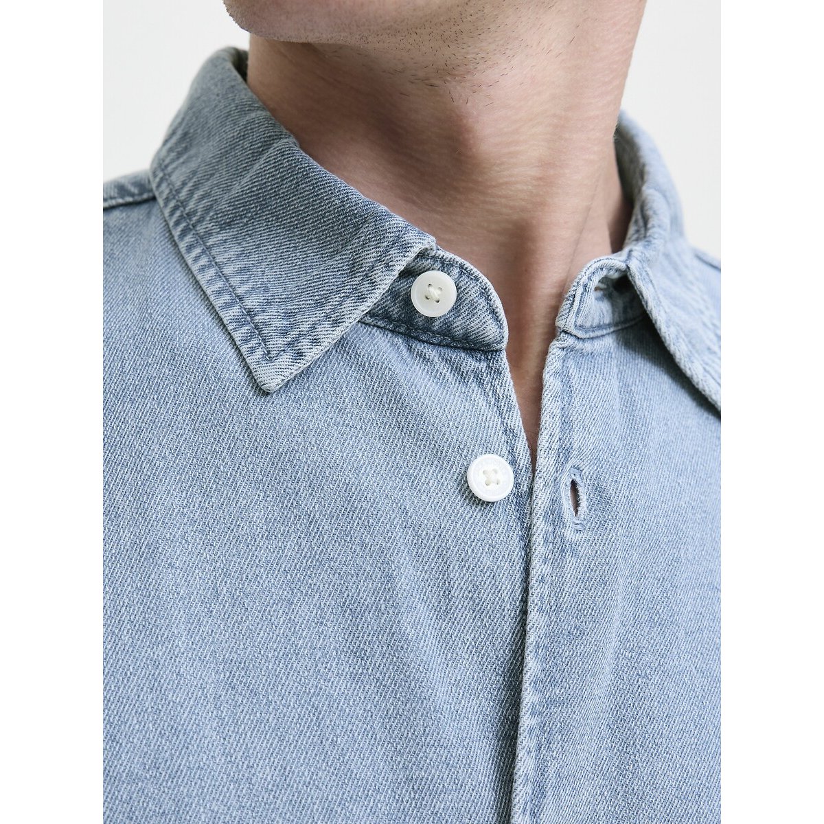 Chemise denim denim bleu clair, JACK & JONES