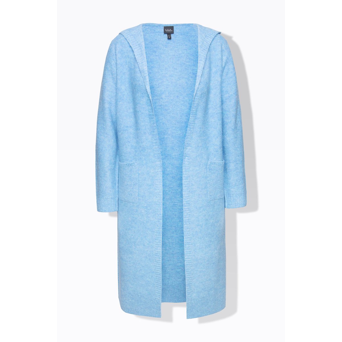 Cardigan long à capuche, coupe ouverte essence pastell, ULLA POPKEN